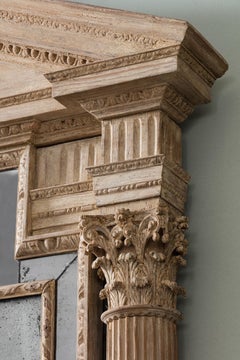 George III Irish Carved Pine Mirror, Attributed to Francis & John Booker, c.1775