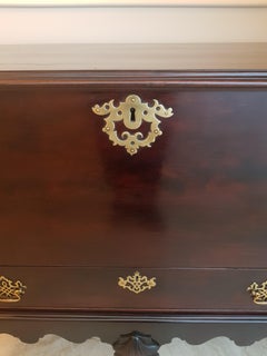 George III Irish Chippendale Mahogany Blanket Chest