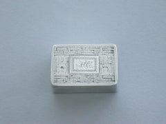 Vinaigrette irlandaise en argent George III, par Richard Sawyer, Dublin, datant d'environ 1810