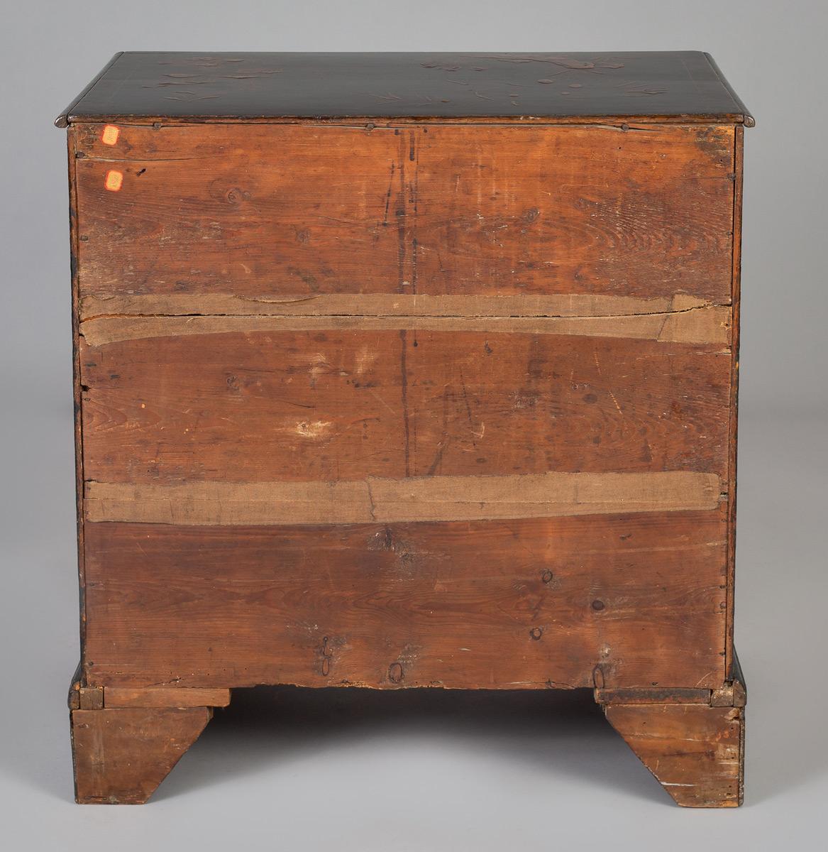 George III Japanned Chest of Drawers 6