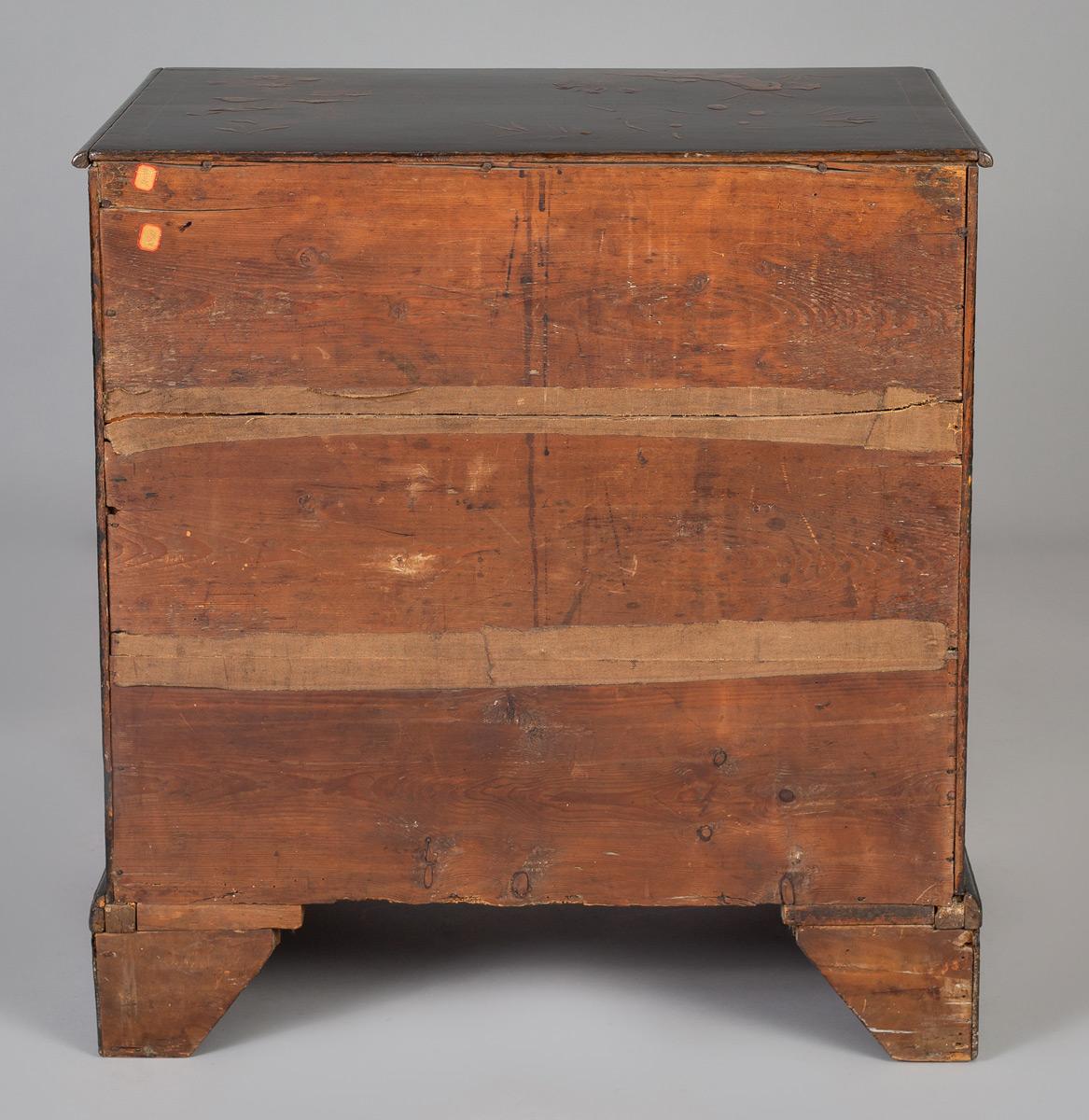 George III Japanned Chest of Drawers 5