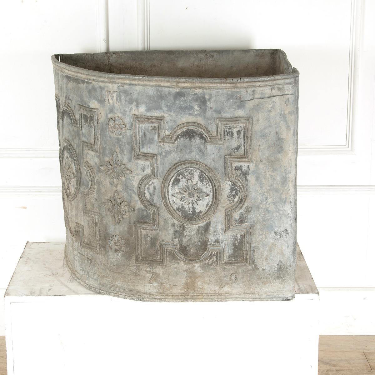 Georgian George III Lead Cistern For Sale