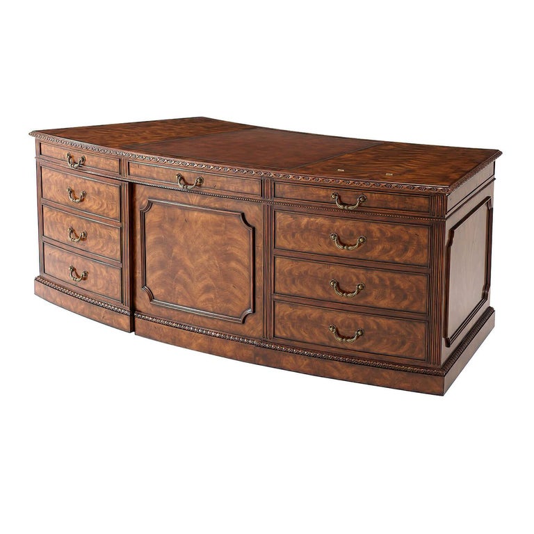 III Leather Top Desk For Sale at 1stDibs