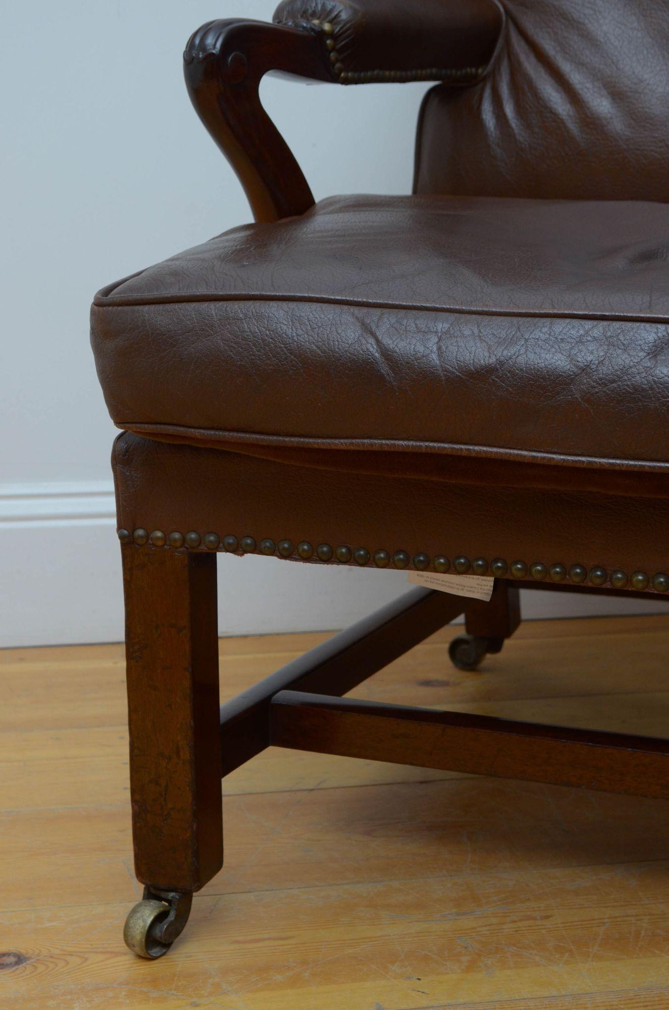 George III Library Chair Armchair For Sale 5