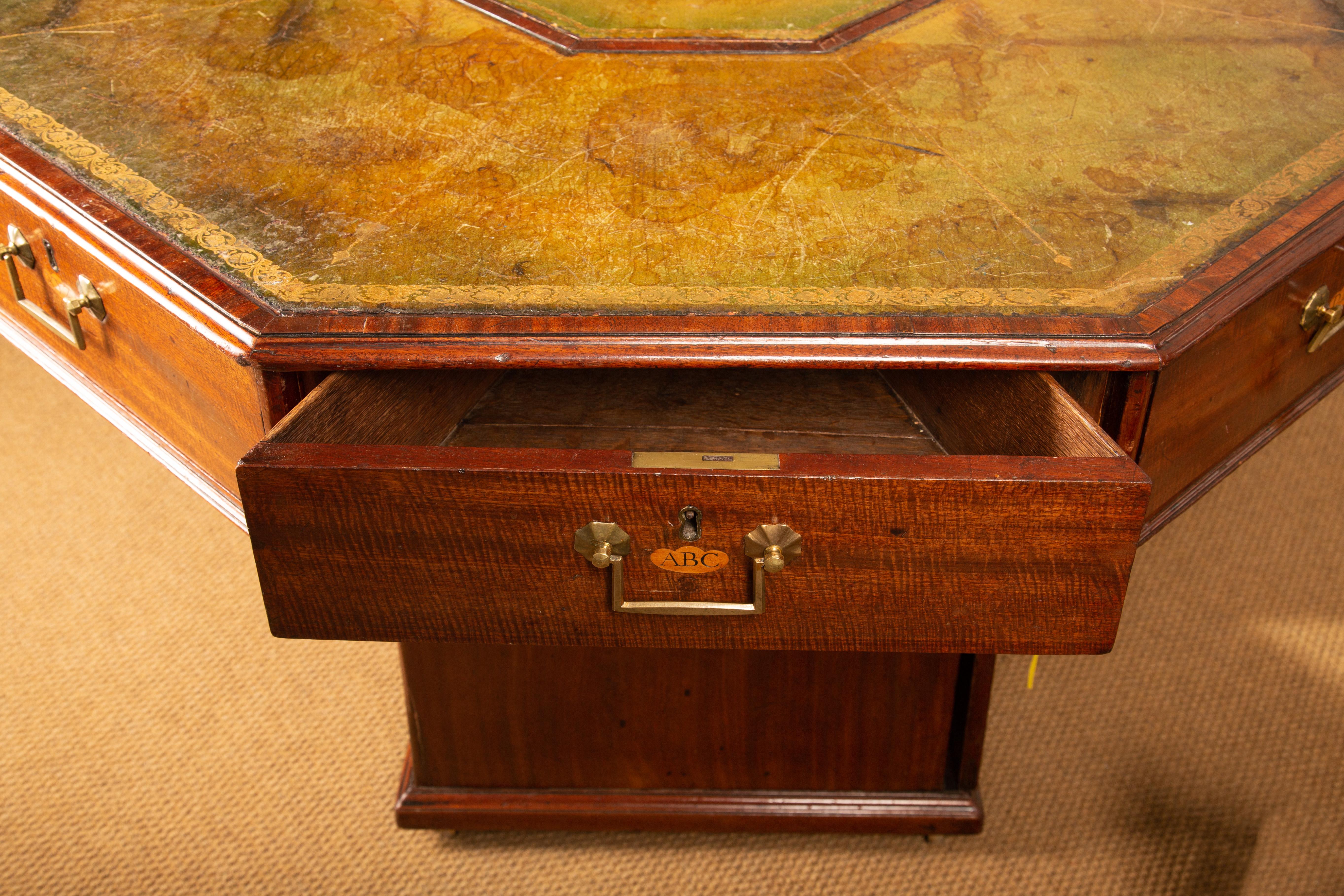 George III Library Rent Table or Center Table In Good Condition In New York, NY