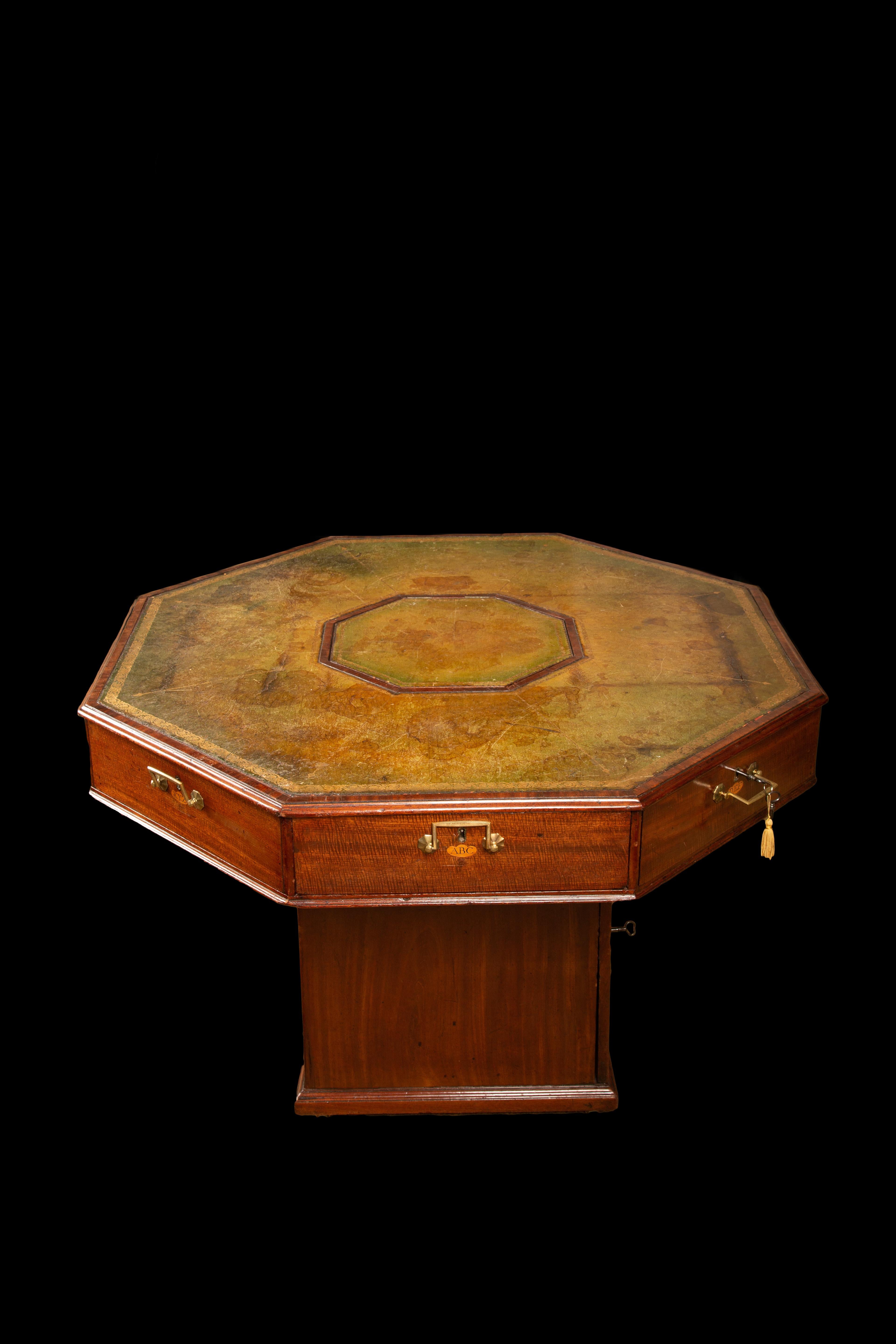 Mahogany George III Library Rent Table or Center Table