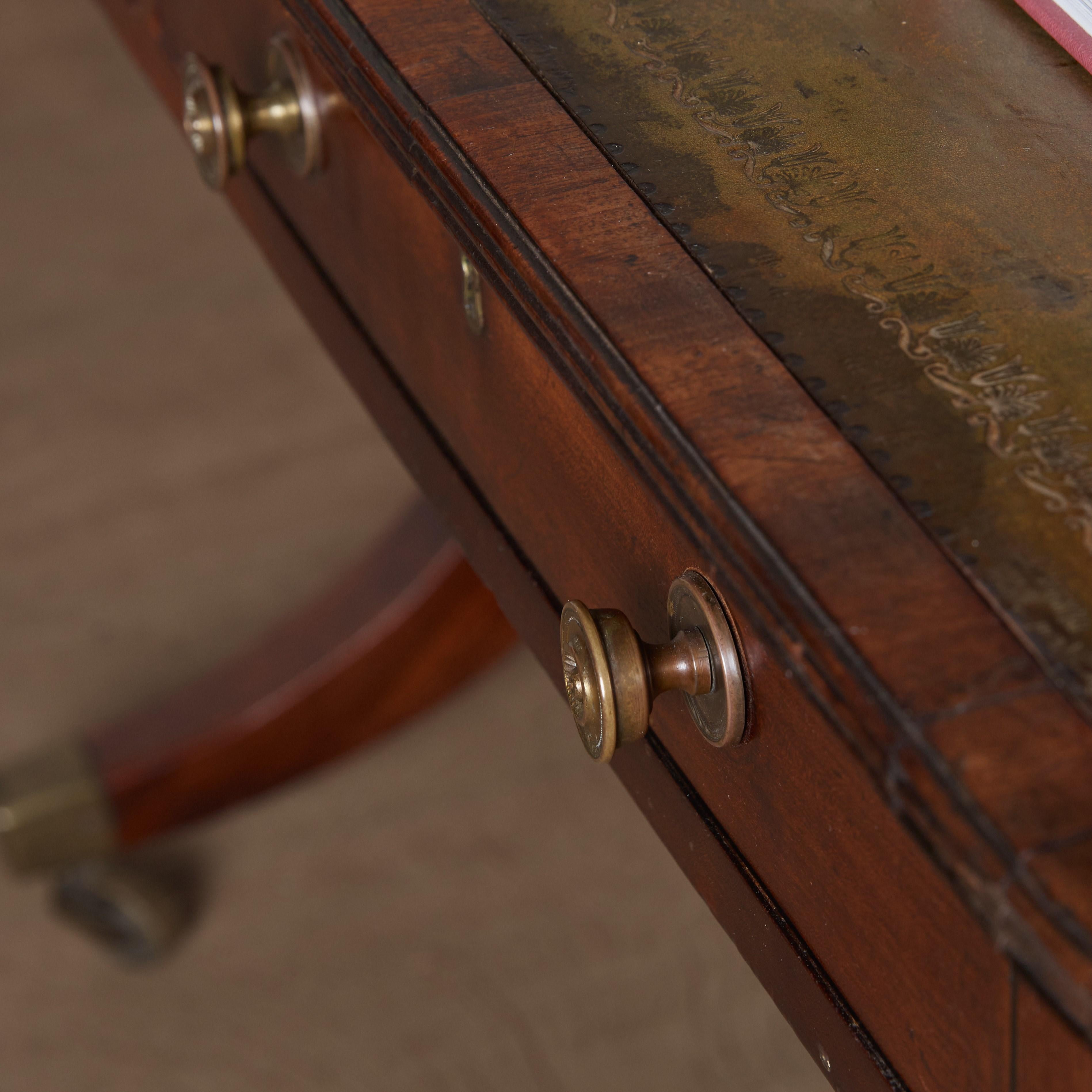 Polished George III Library Table For Sale