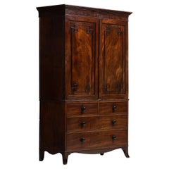 George III Linen Press, England, circa 1780