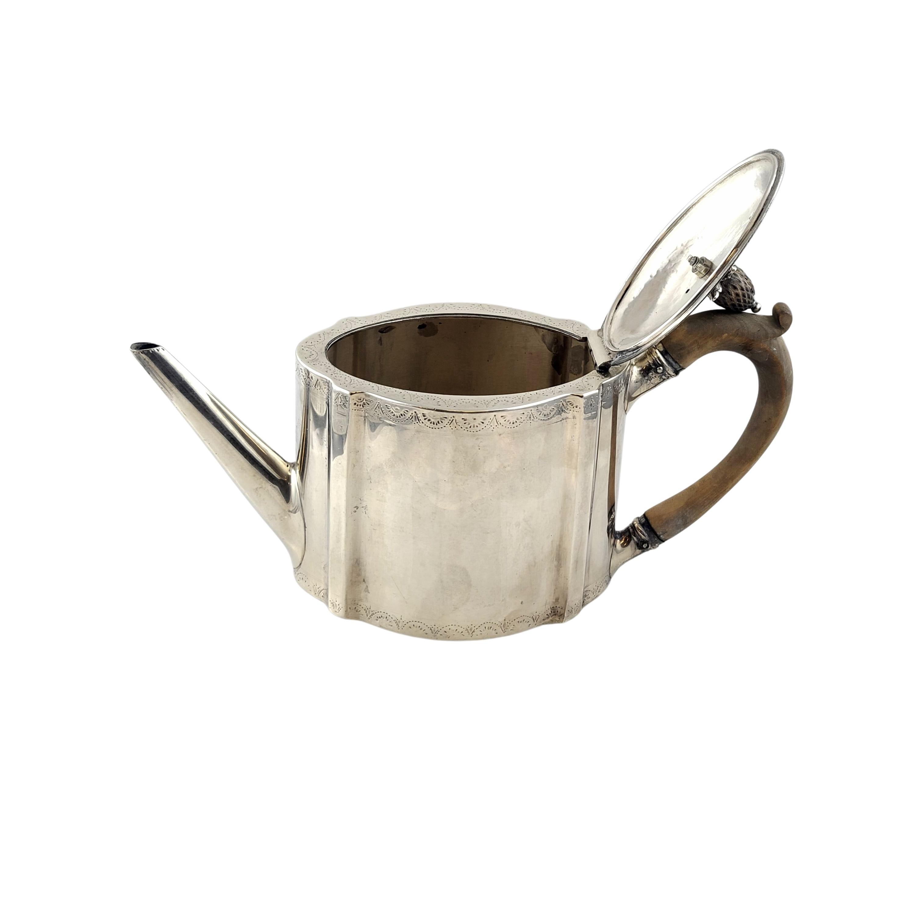 George III London Sterling Silver Teapot 1785 1