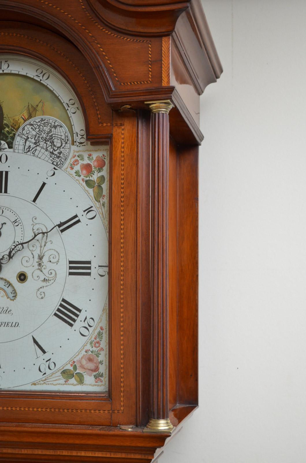 George III Longcase Clock by J. Wilde, Macclesfield In Good Condition In Whaley Bridge, GB