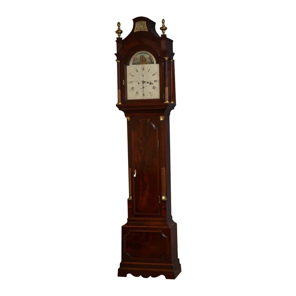 George III Longcase Clock by Robert Wood, circa 1795, London For Sale