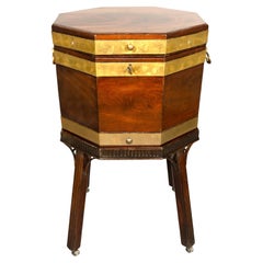 George III Mahogany And Brass Bound Cellarette