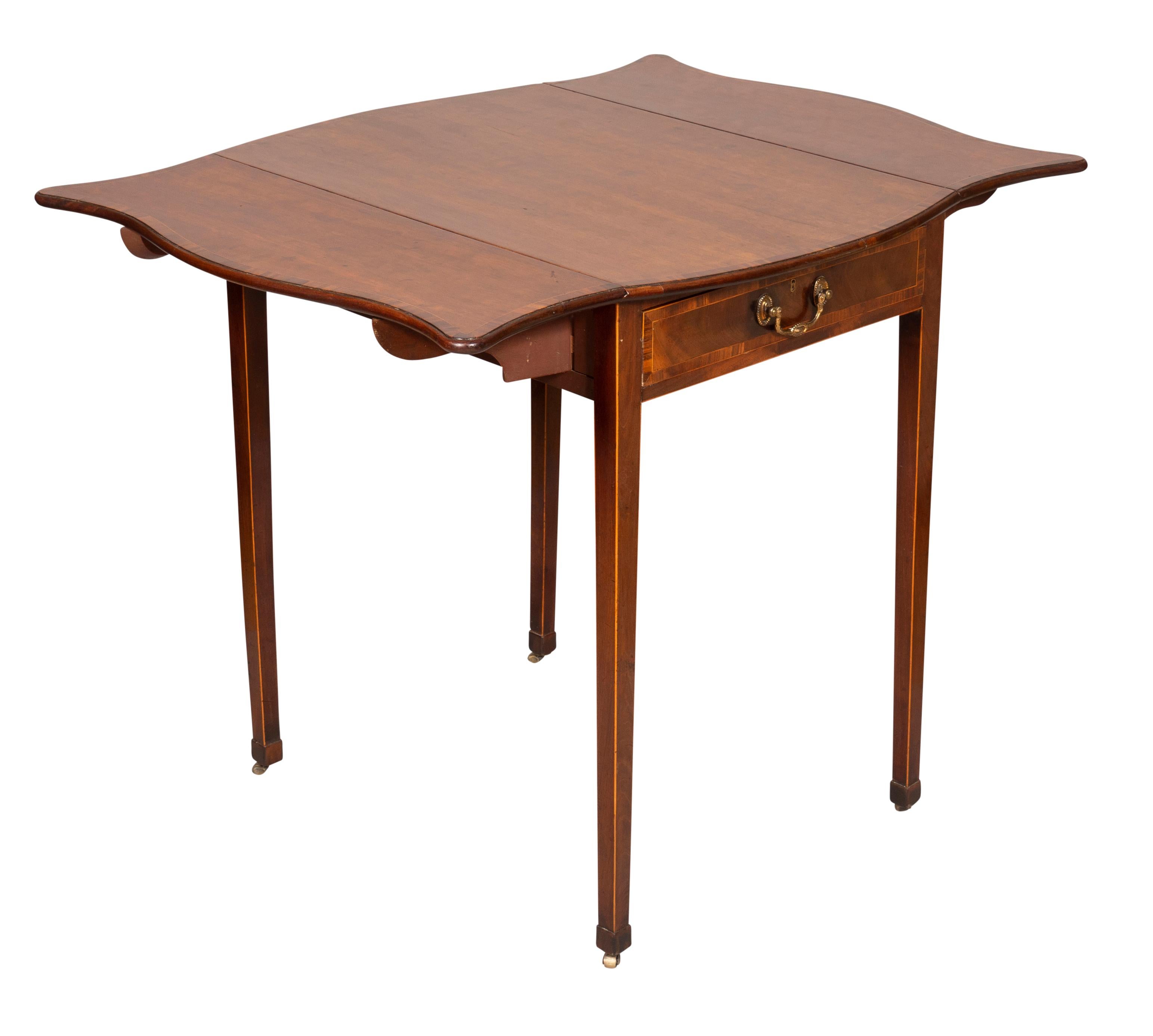 George III Mahogany And Gonsalvo Alves Pembroke Table For Sale 7