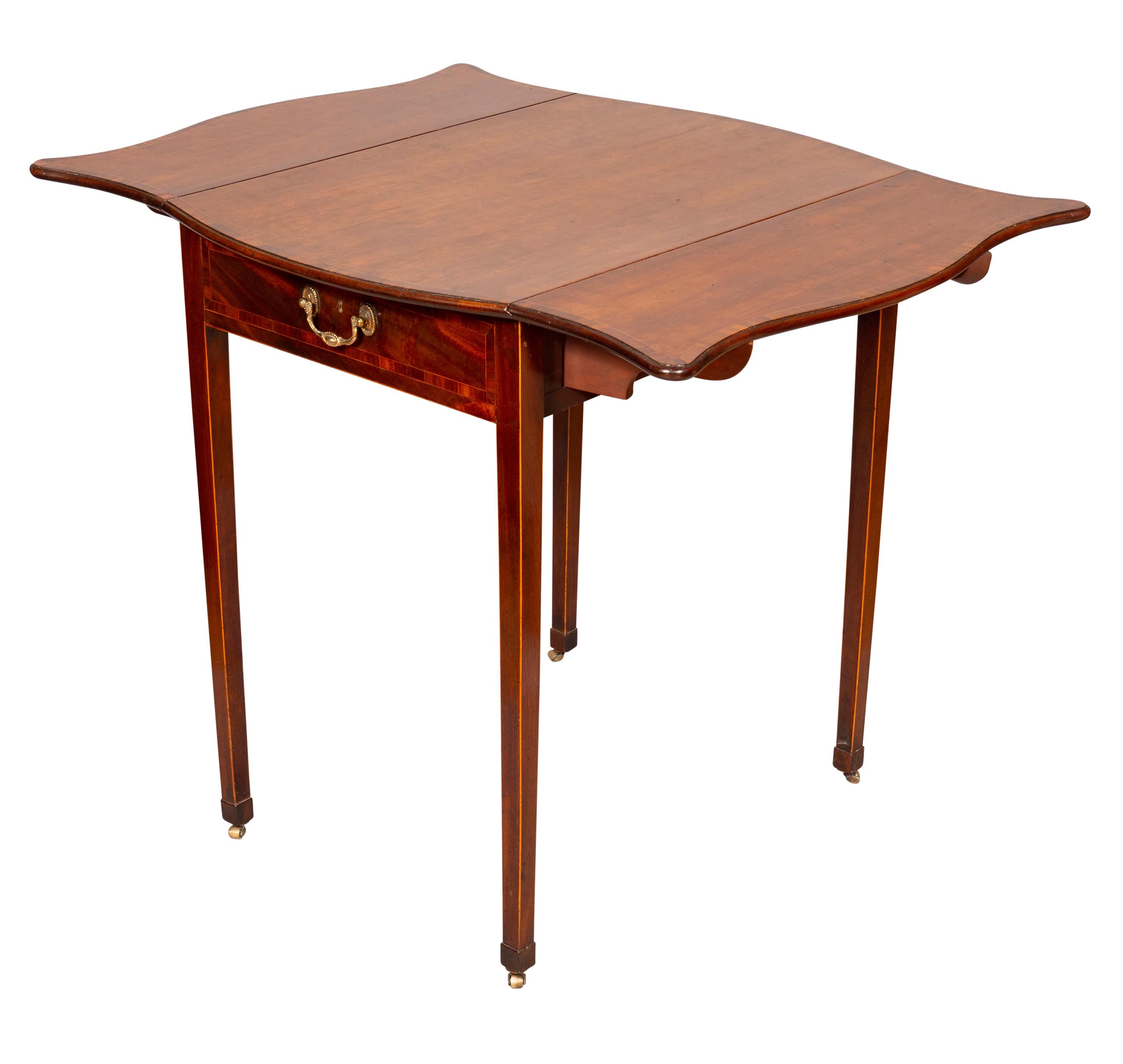 George III Mahogany And Gonsalvo Alves Pembroke Table For Sale 9