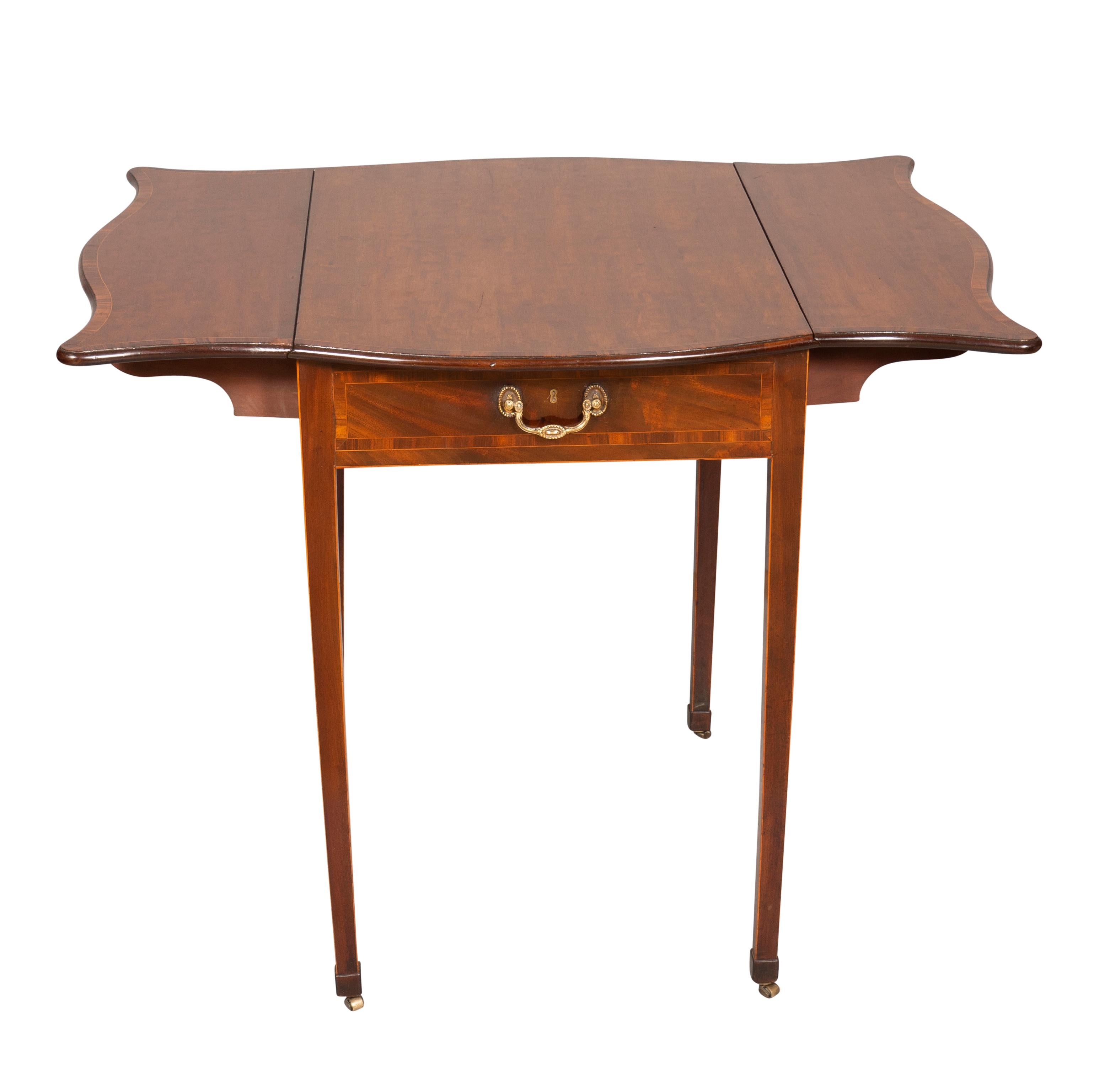 George III Mahogany And Gonsalvo Alves Pembroke Table For Sale 10