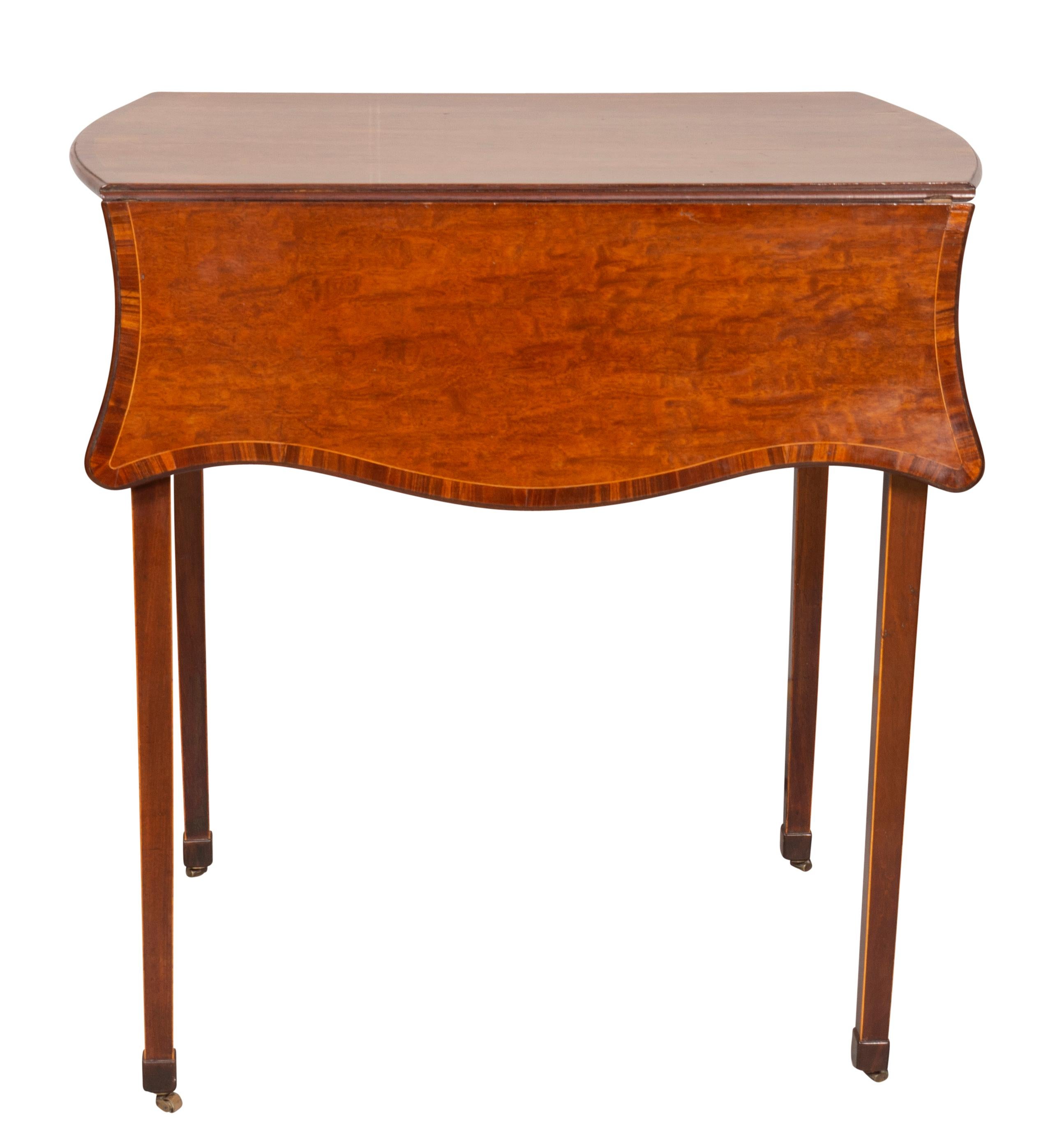 George III Mahogany And Gonsalvo Alves Pembroke Table For Sale 2