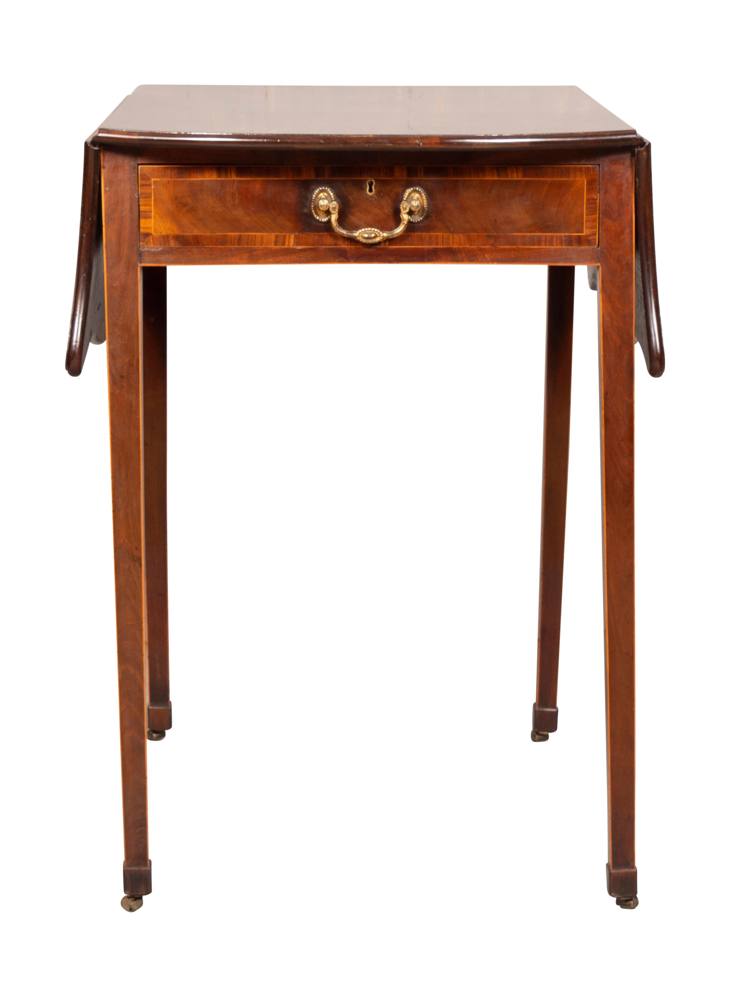 George III Mahogany And Gonsalvo Alves Pembroke Table For Sale 3