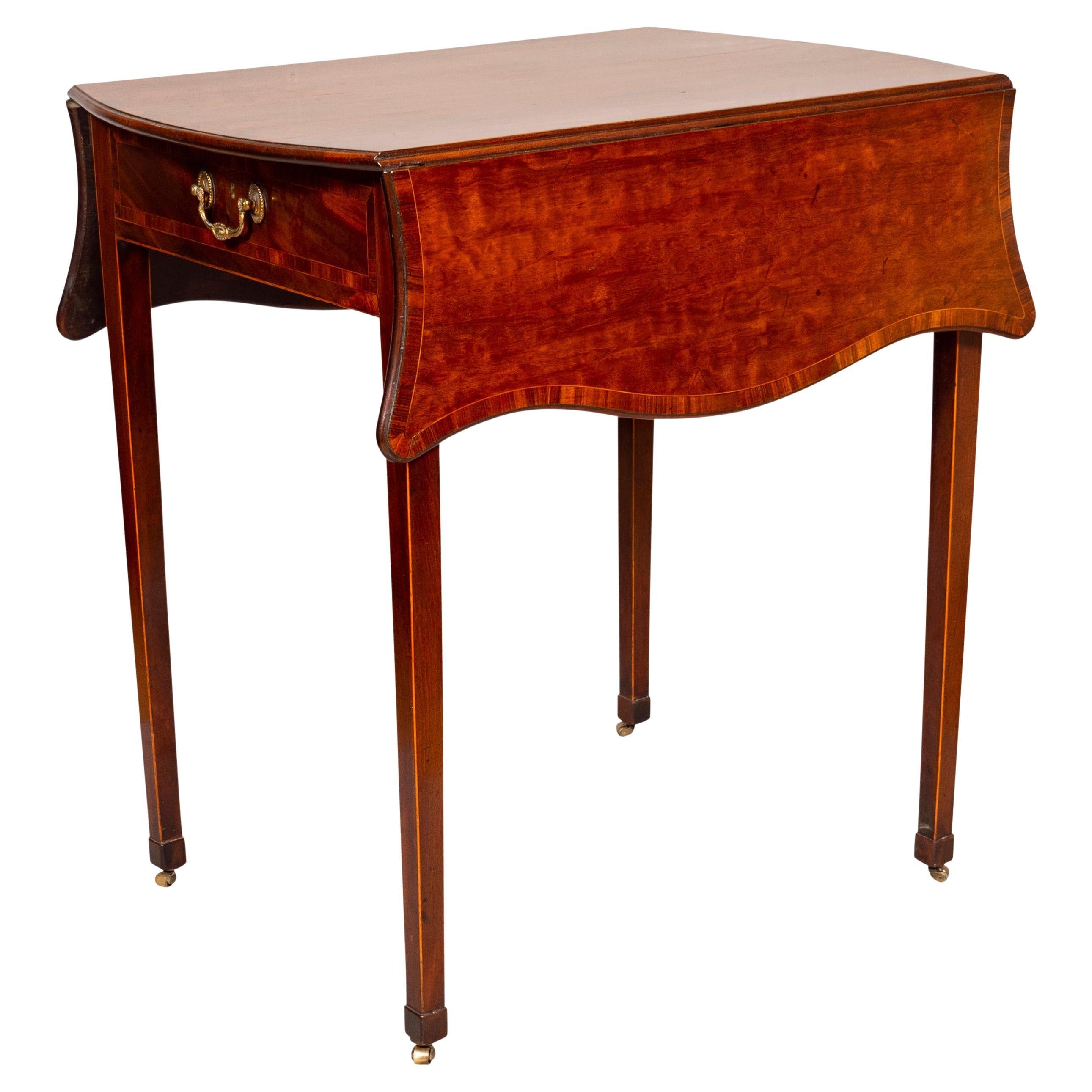 George III Mahogany And Gonsalvo Alves Pembroke Table For Sale