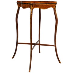 George III Mahogany and Inlaid Kettle Stand