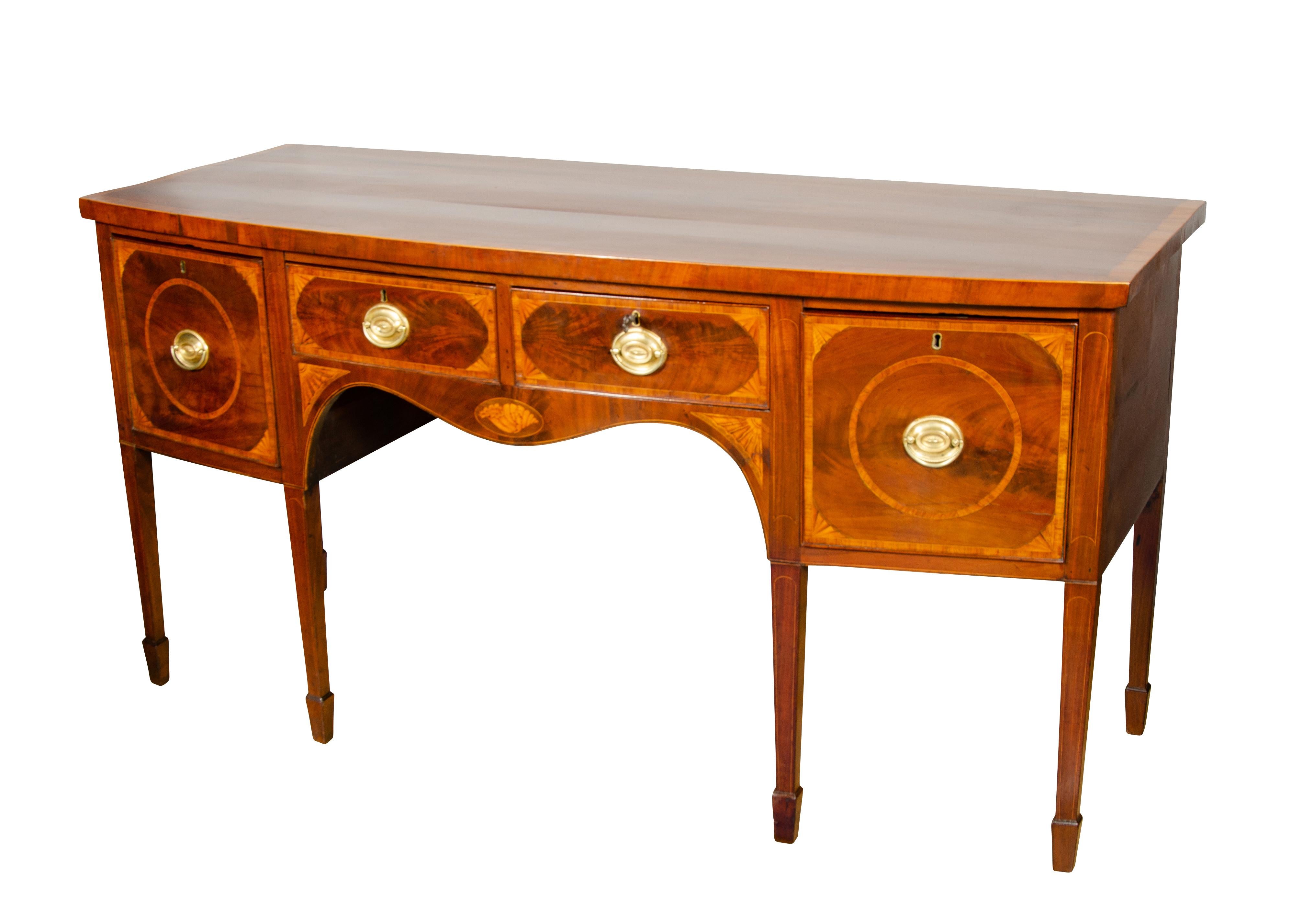 George III Mahogany and Inlaid Sideboard 2