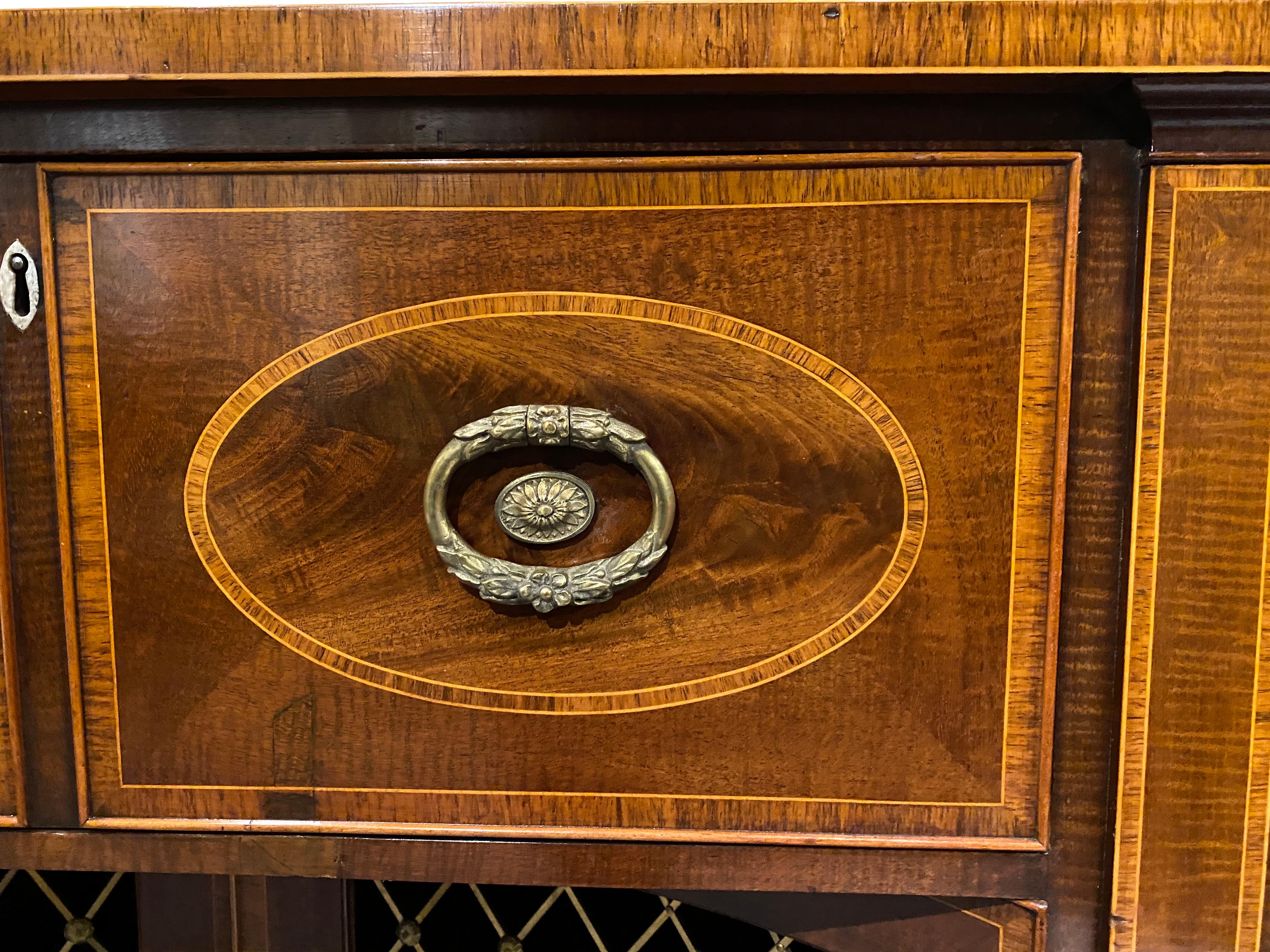 George III Mahogany and Rosewood Credenza 10