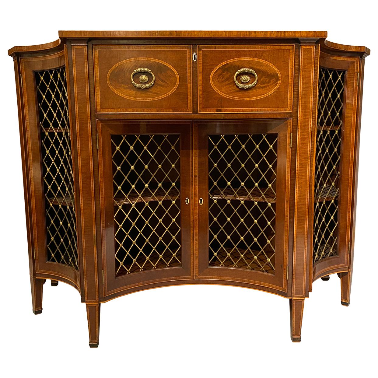 George III Mahogany and Rosewood Credenza