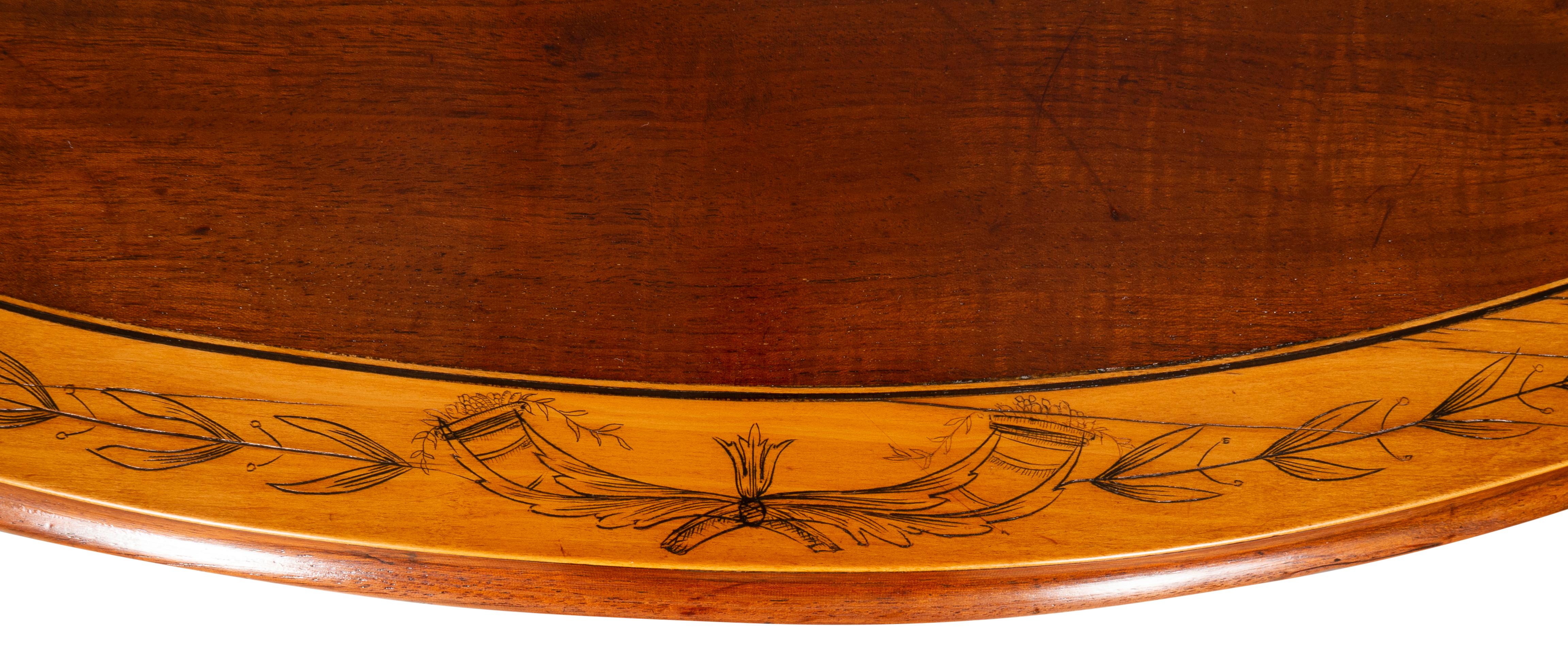 George III Mahogany And Satinwood Chest Of Drawers 12