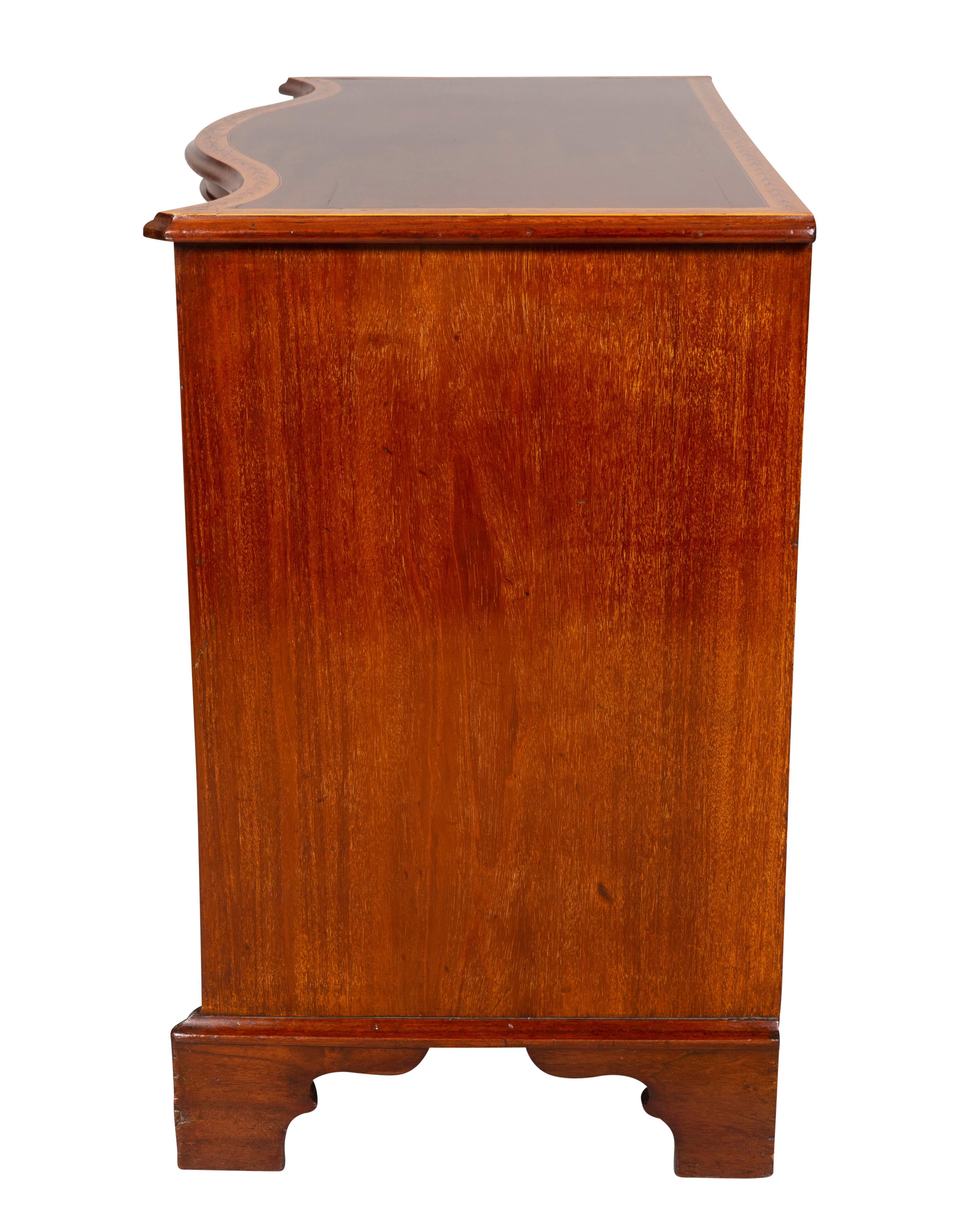 Late 18th Century George III Mahogany And Satinwood Chest Of Drawers For Sale