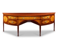 George III Mahogany And Satinwood Sideboard