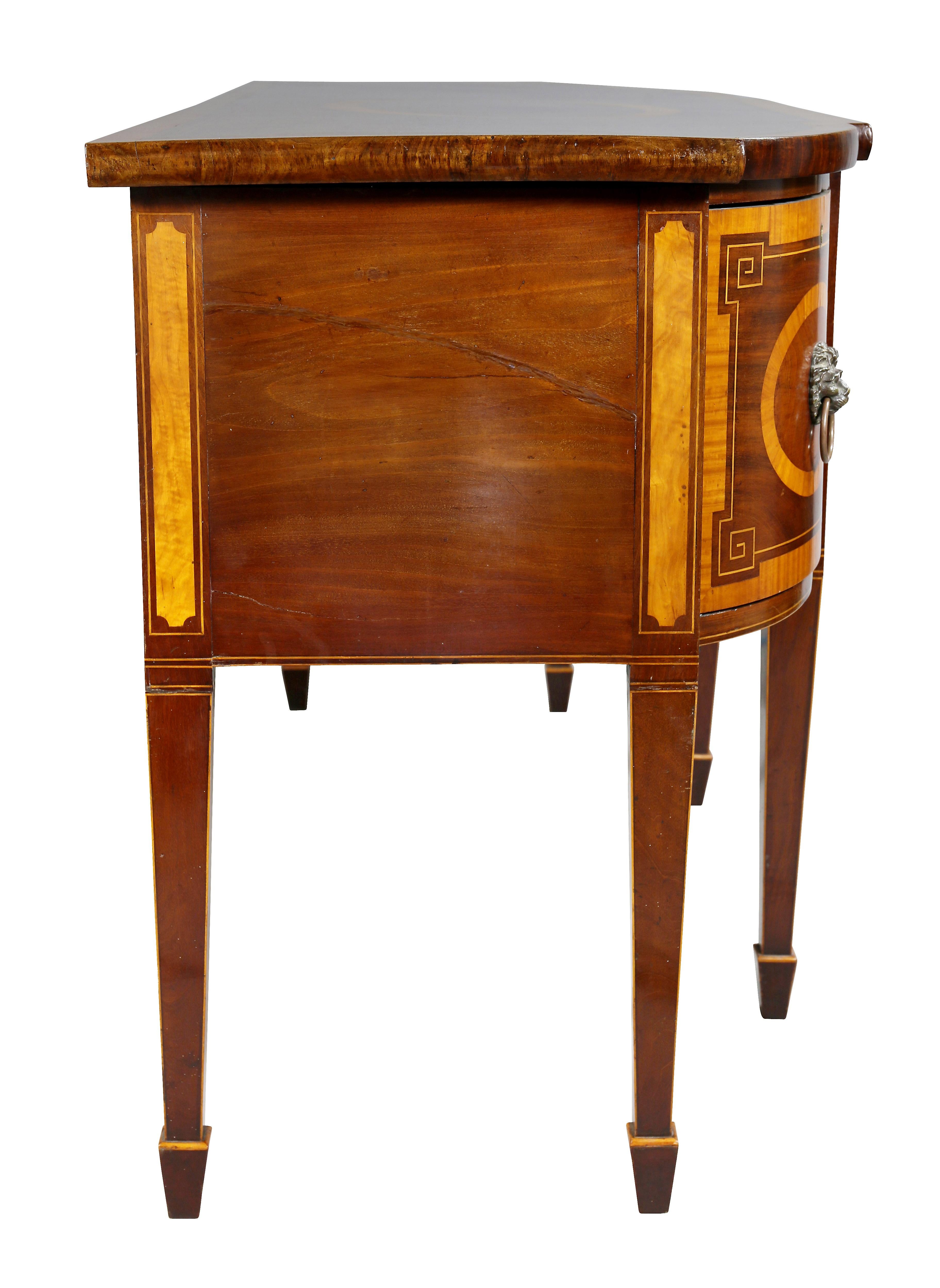 George III Mahogany and Satinwood Sideboard 4