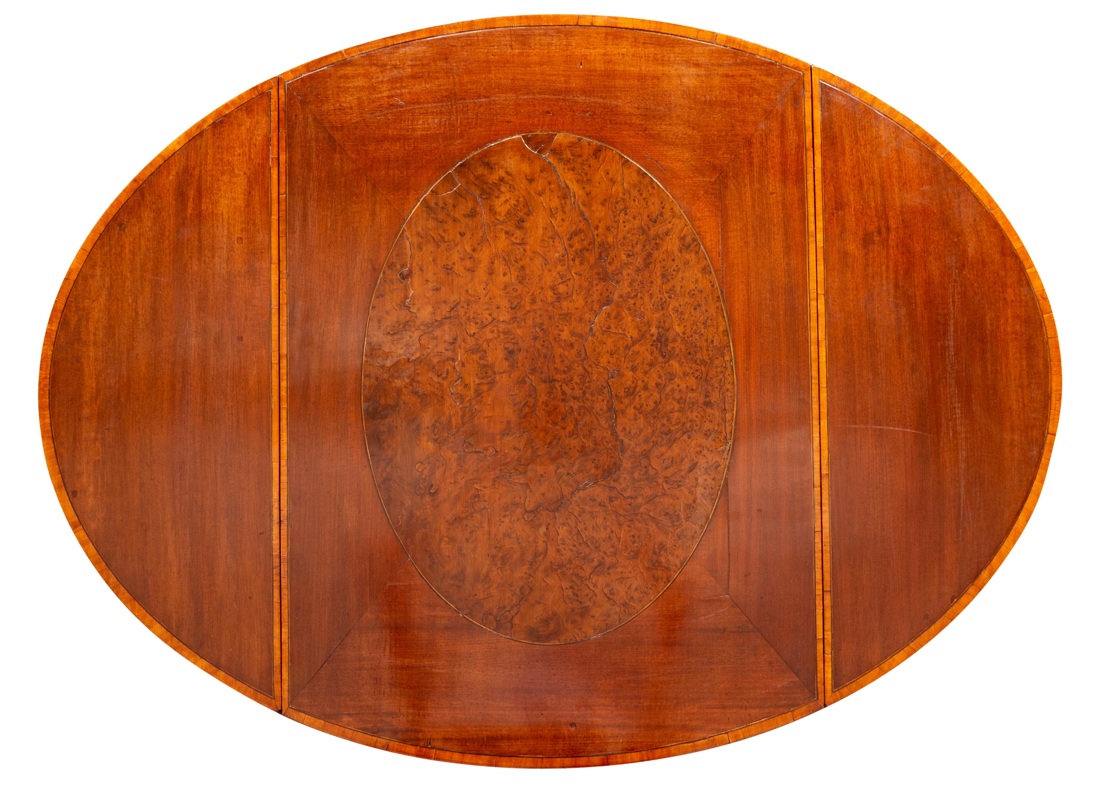 George III Mahogany And Thuya Wood Pembroke Table For Sale 8