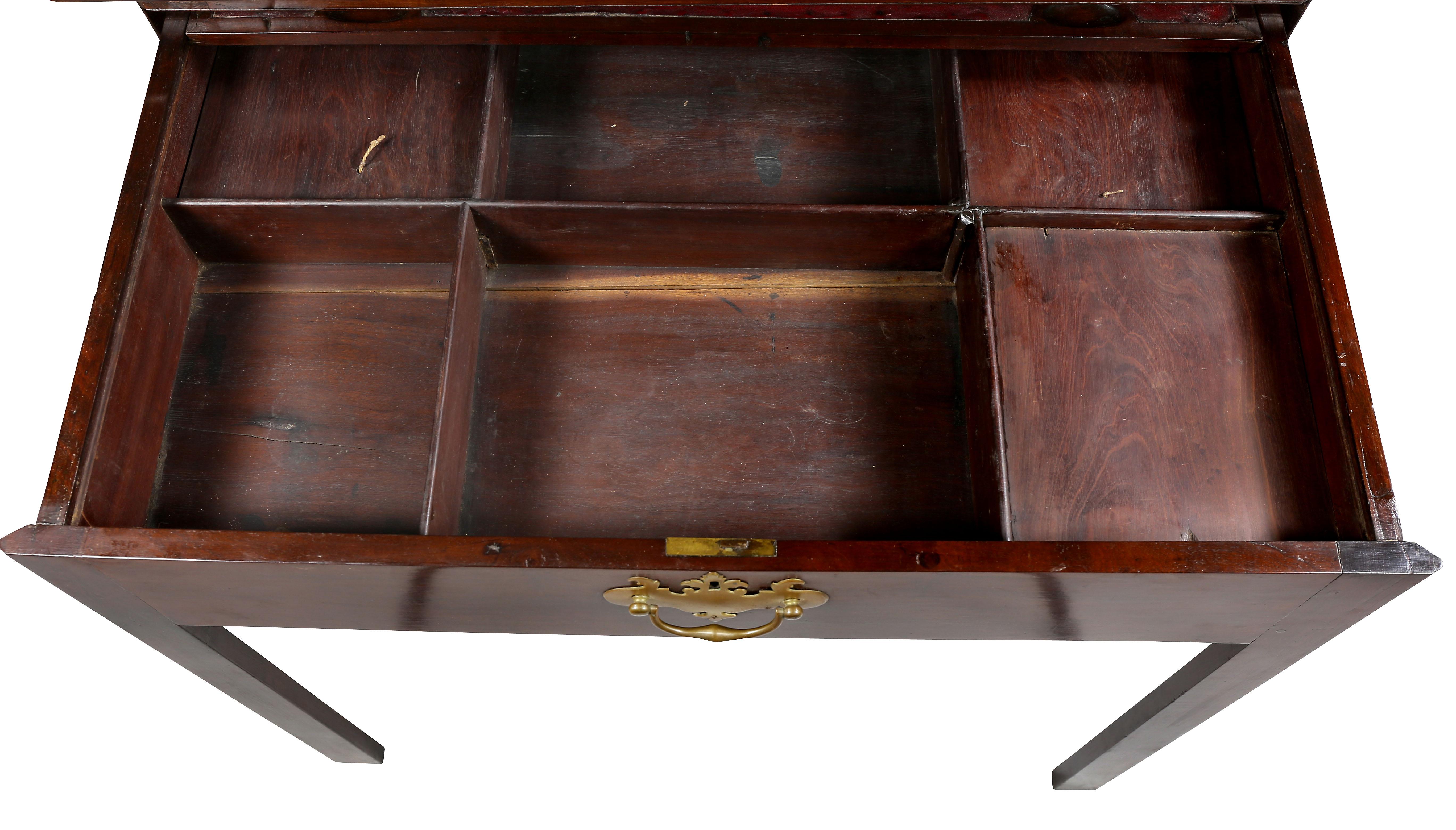 George III Mahogany Architects Table For Sale 1