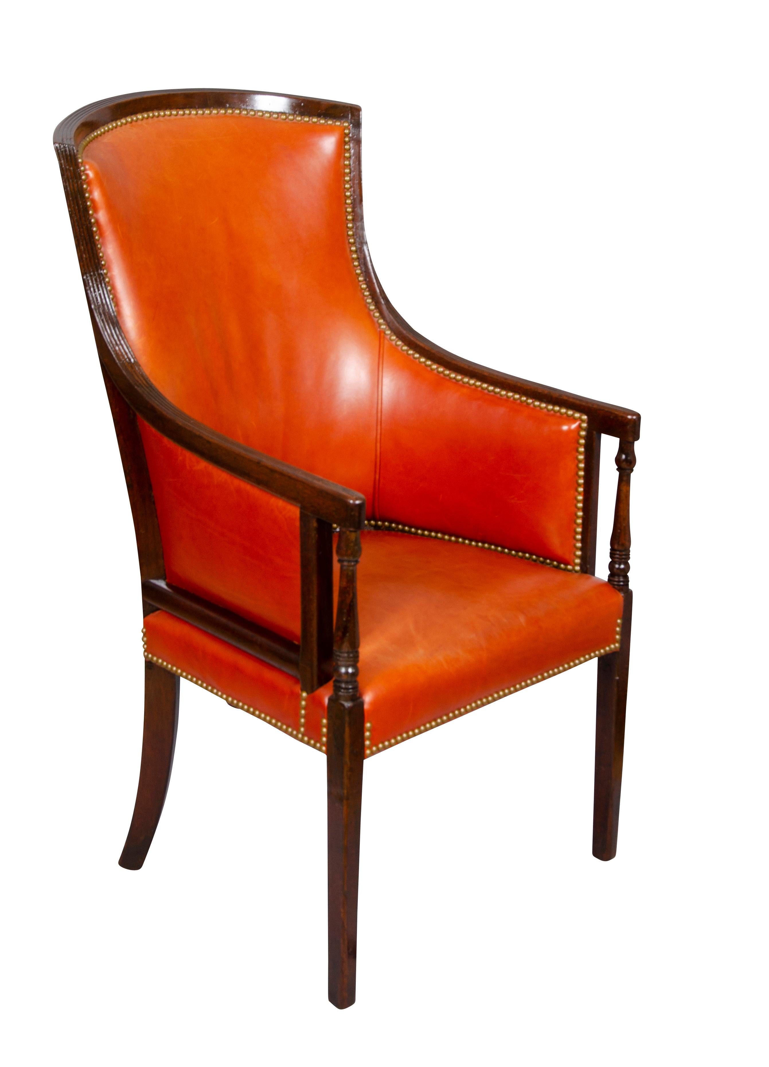 English George III Mahogany Armchair