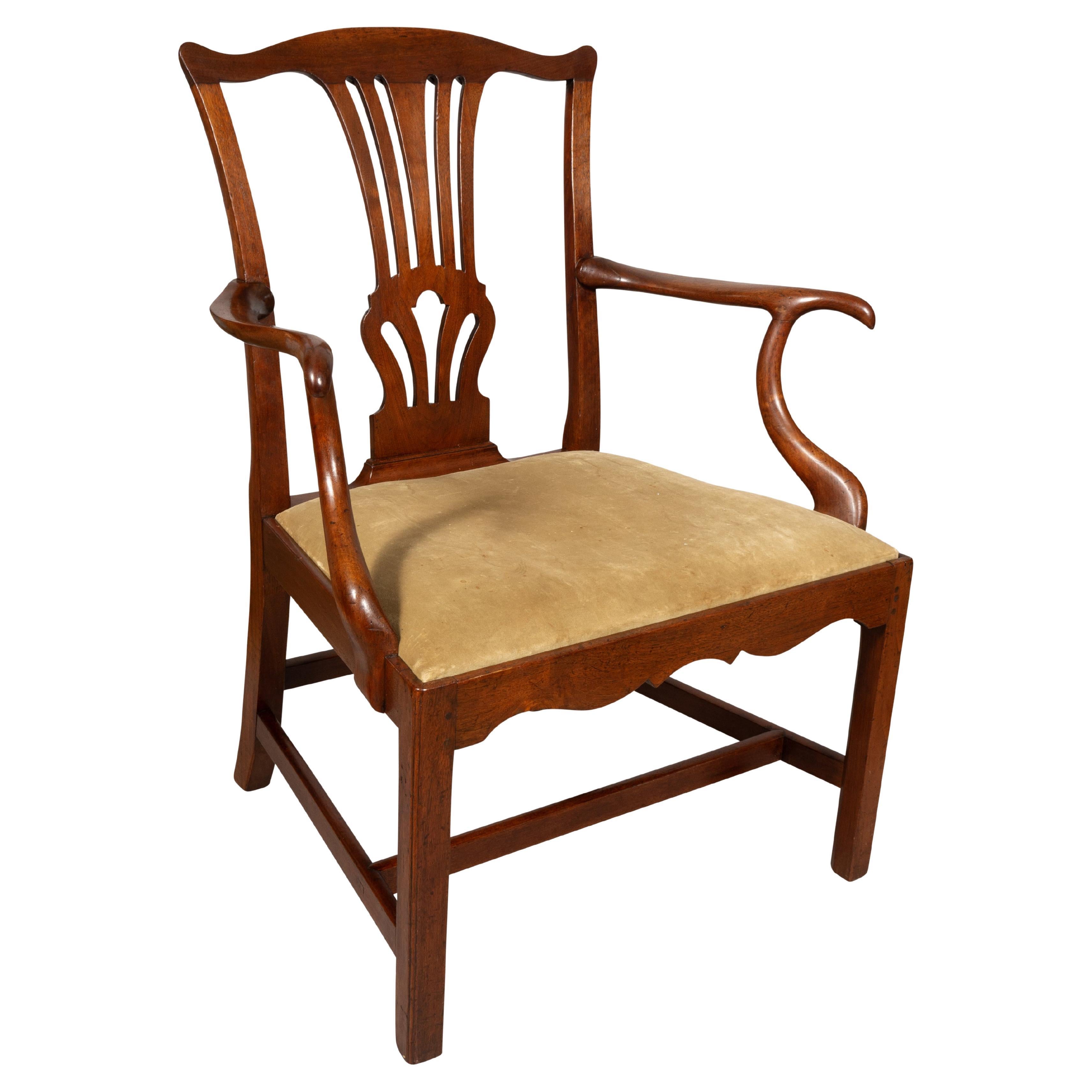 George III Mahogany Armchair