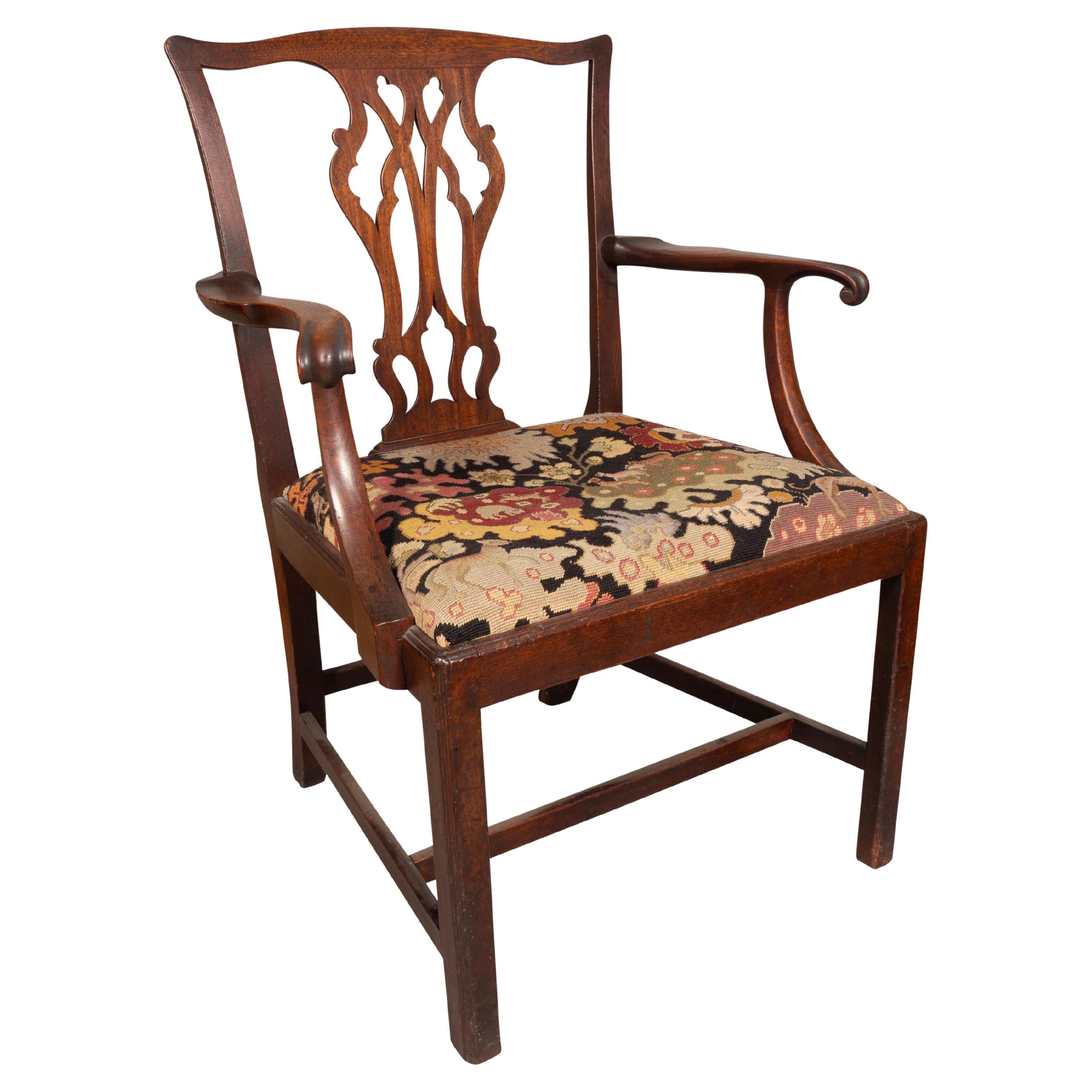 George III Mahogany Armchair