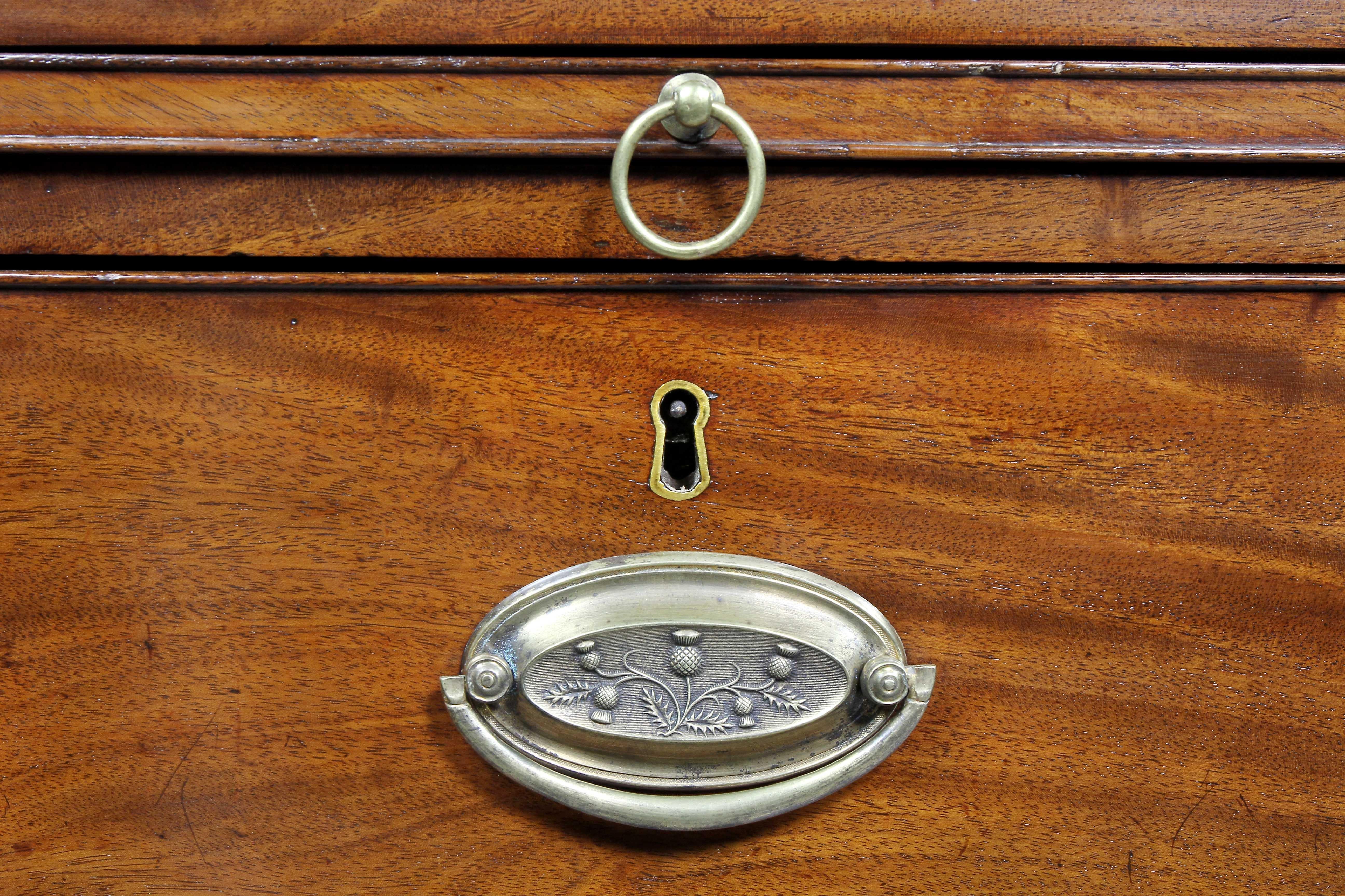 English George III Mahogany Bachelors Chest