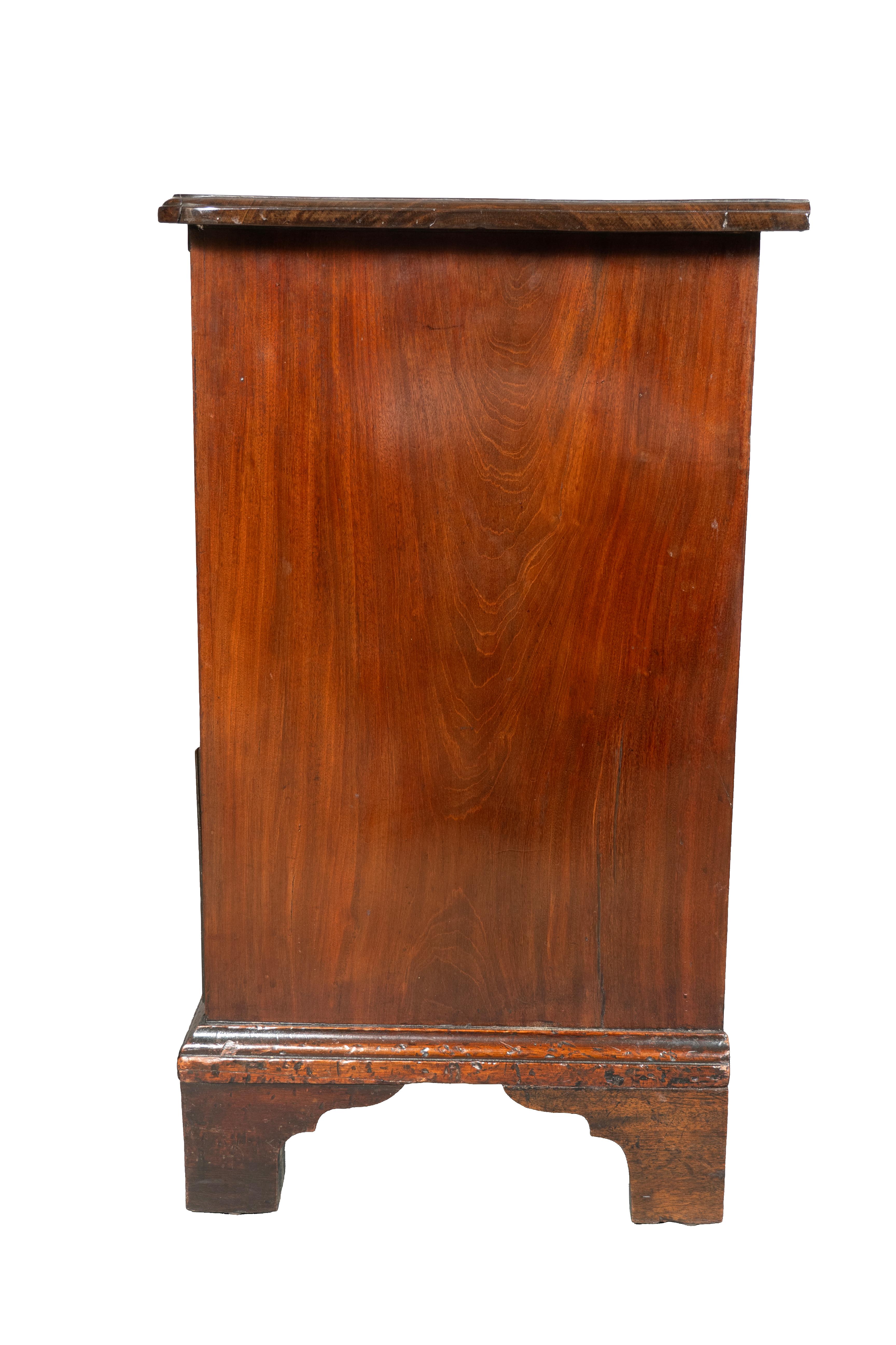 Brass George III Mahogany Bachelors Chest For Sale
