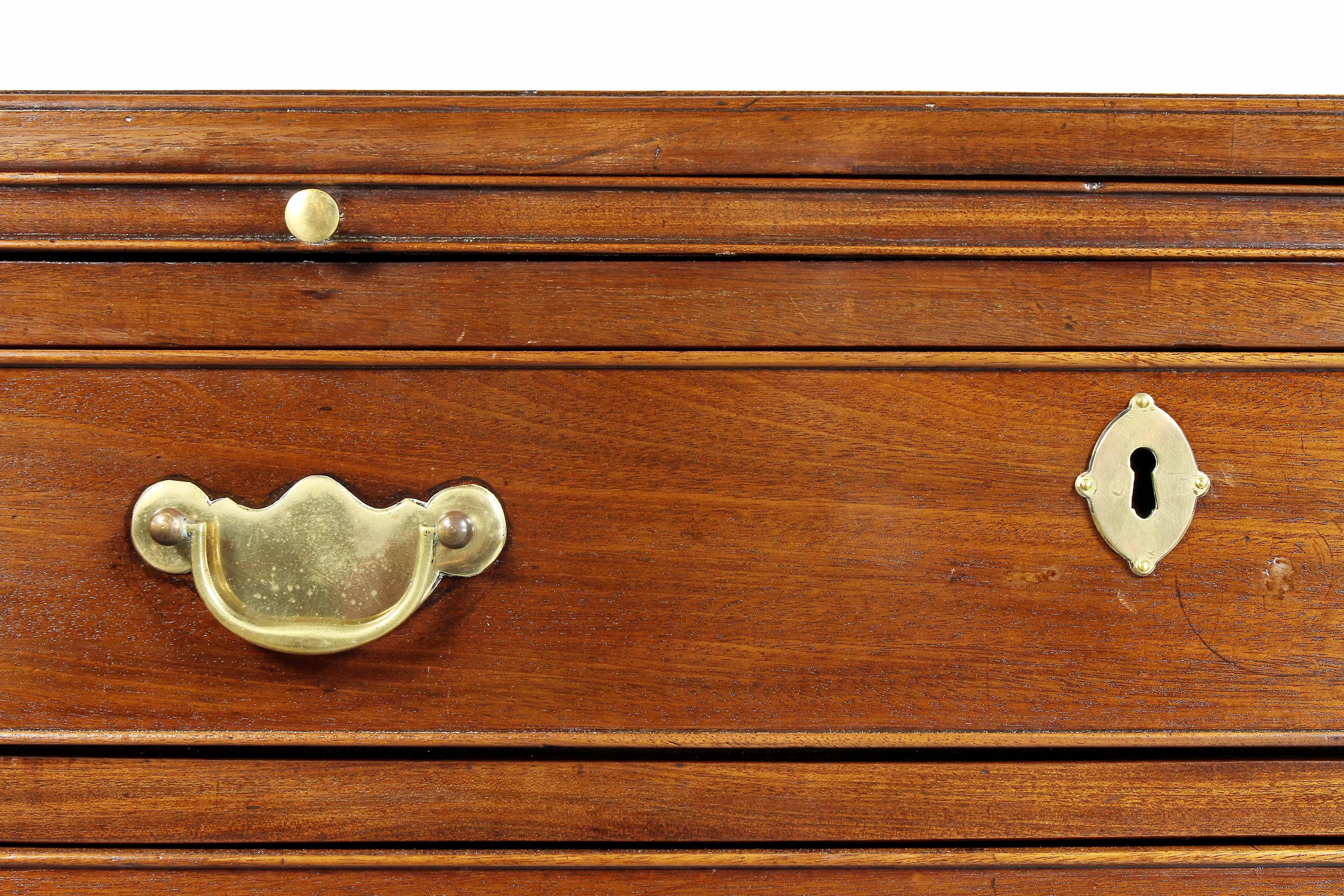 Mid-18th Century George III Mahogany Bachelors Chest of Drawers