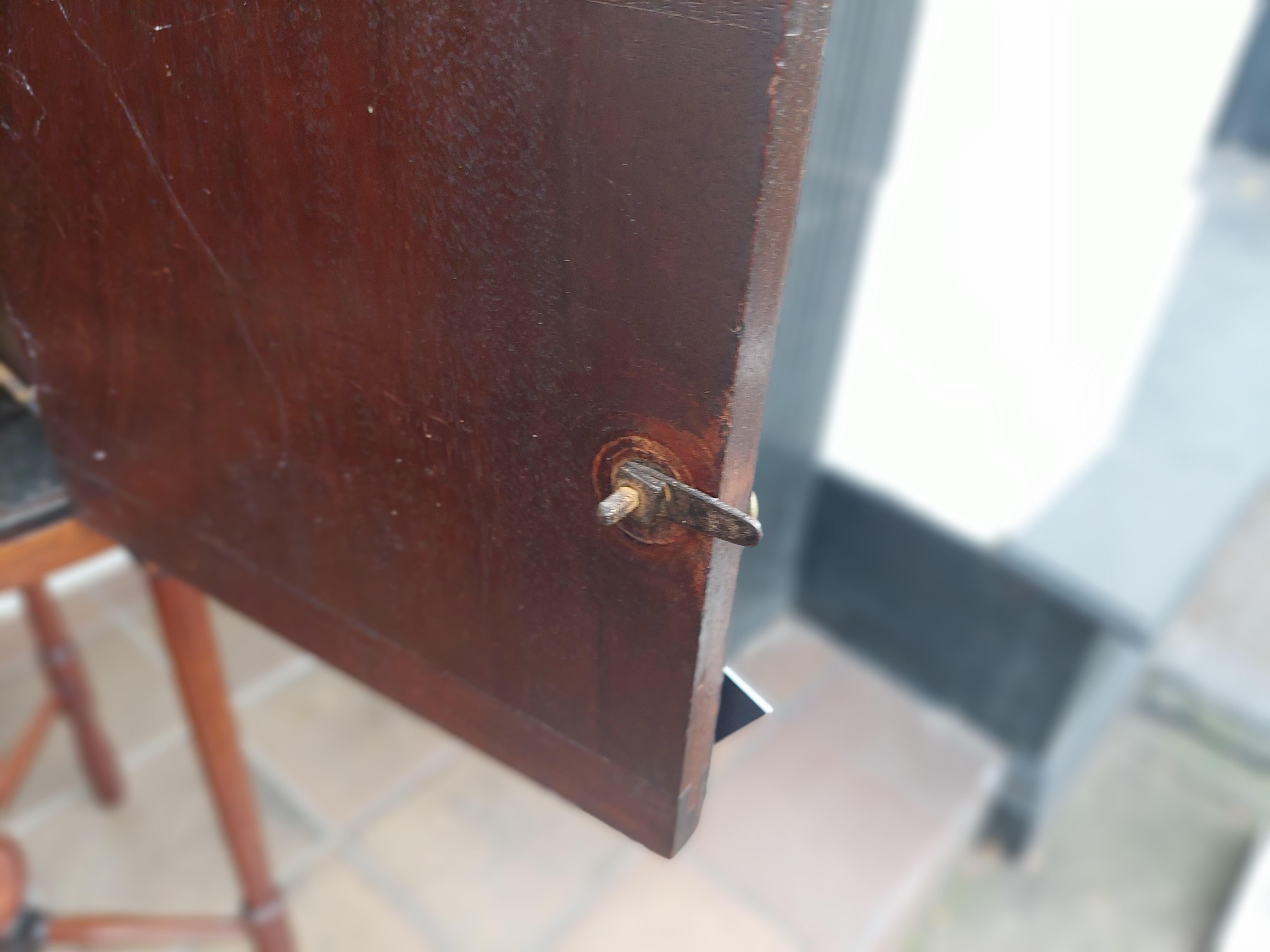 George III Mahogany Bedside Cabinet In Good Condition In Altrincham, GB