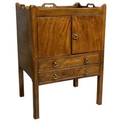 George III Mahogany Bedside Cabinet