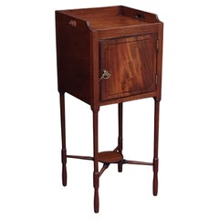 George III Mahogany Bedside Cabinet