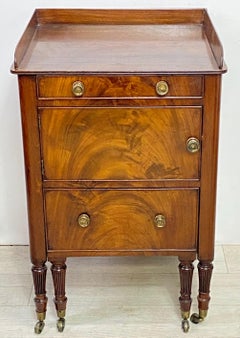 George III Mahogany Bedside Cabinet / Night Stand, English c1820