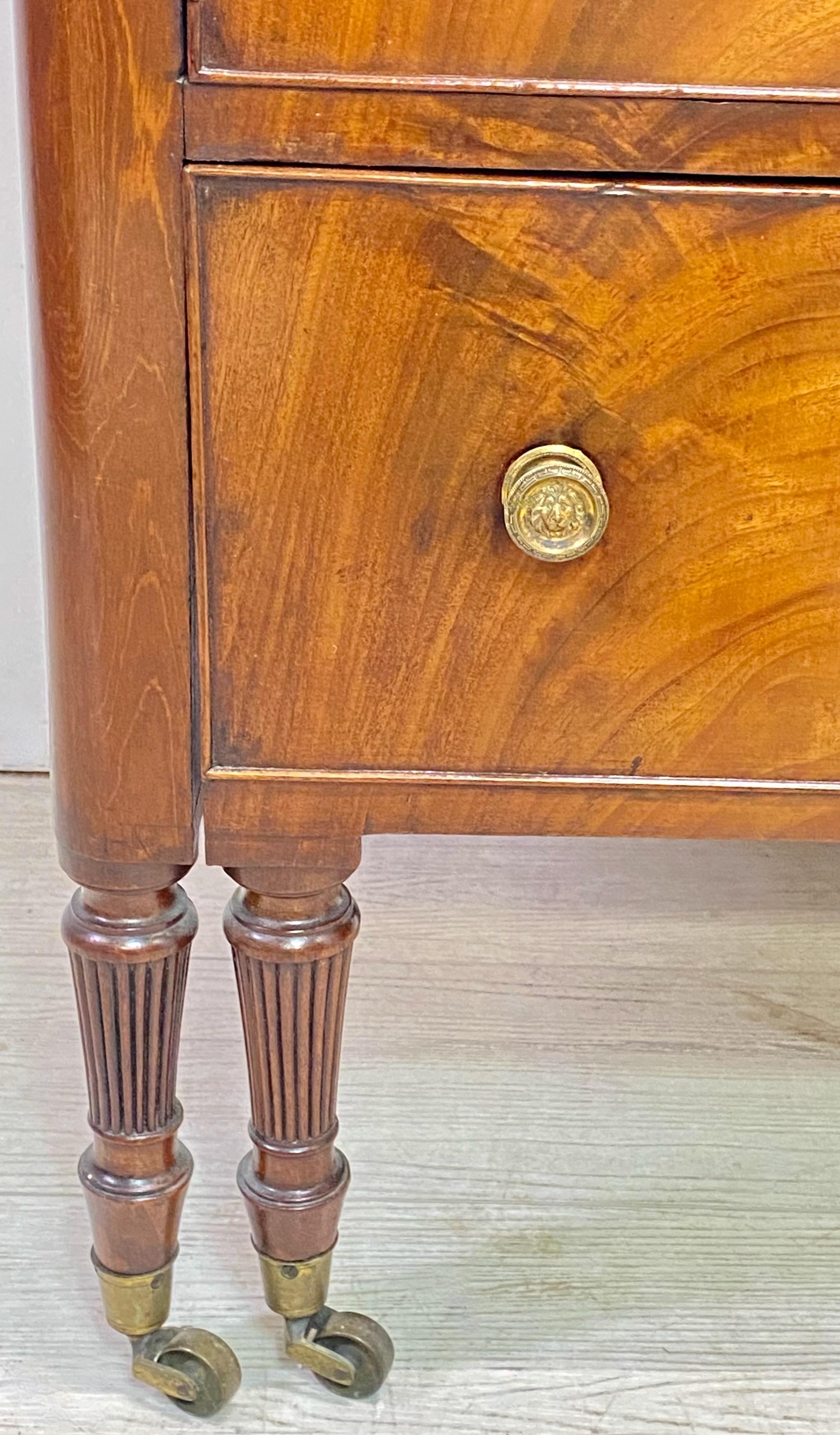 George III Mahogany Bedside Cabinet / Night Stand, English c1820 For Sale 1