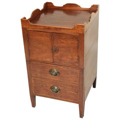 George III Mahogany Bedside Commode / End Table