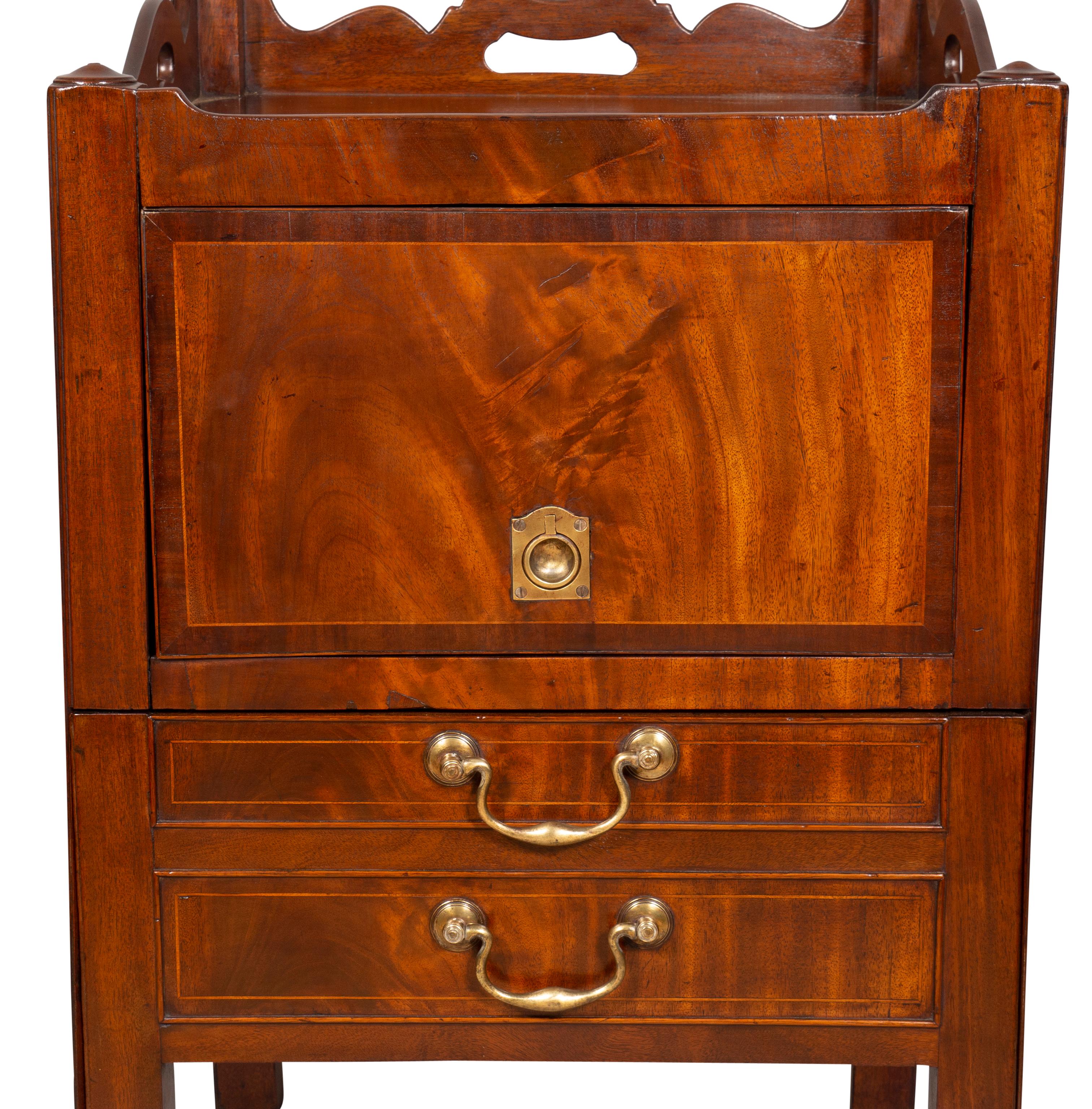 George III Mahogany Bedside Commode For Sale 6