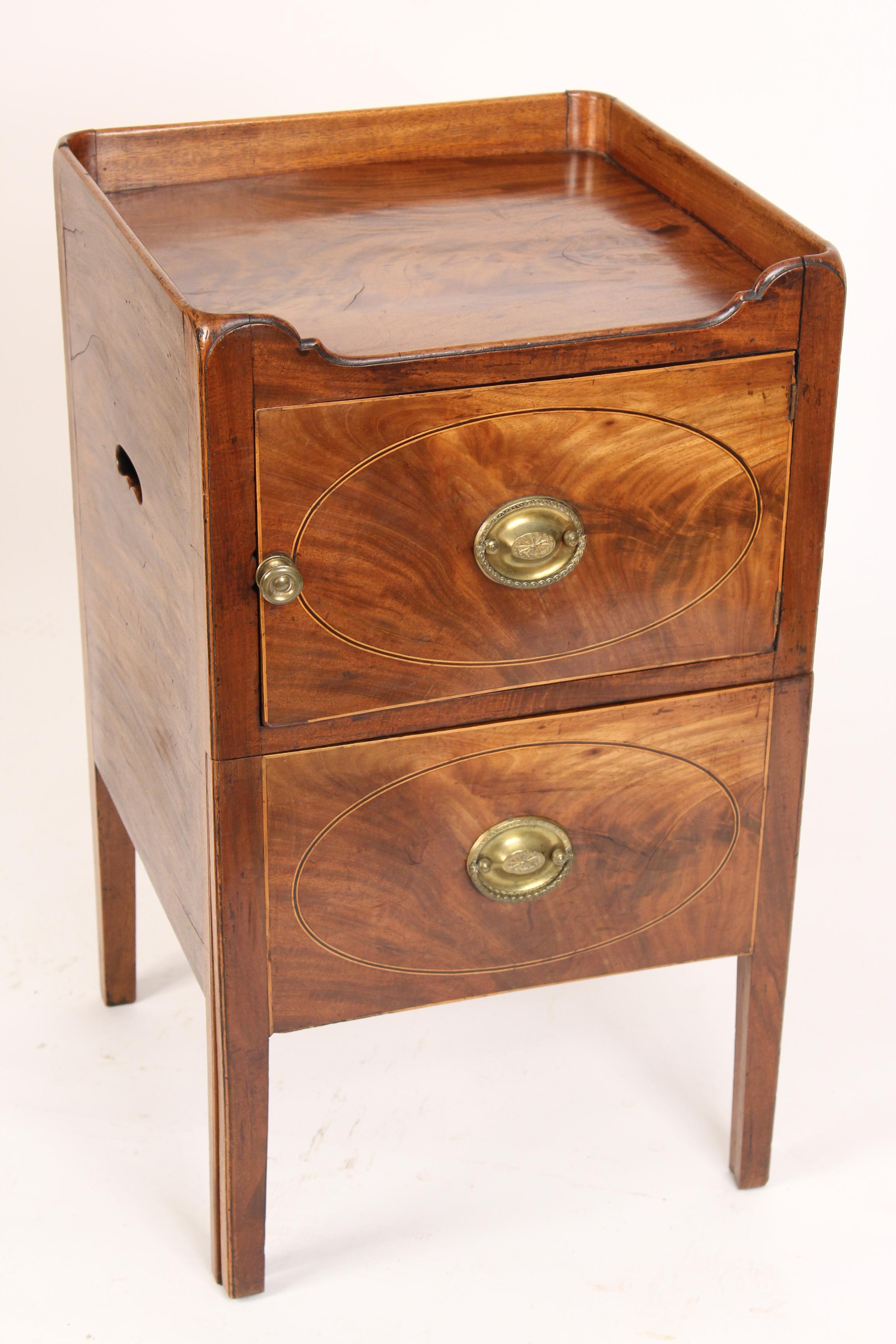 English George III Mahogany Bedside Commode