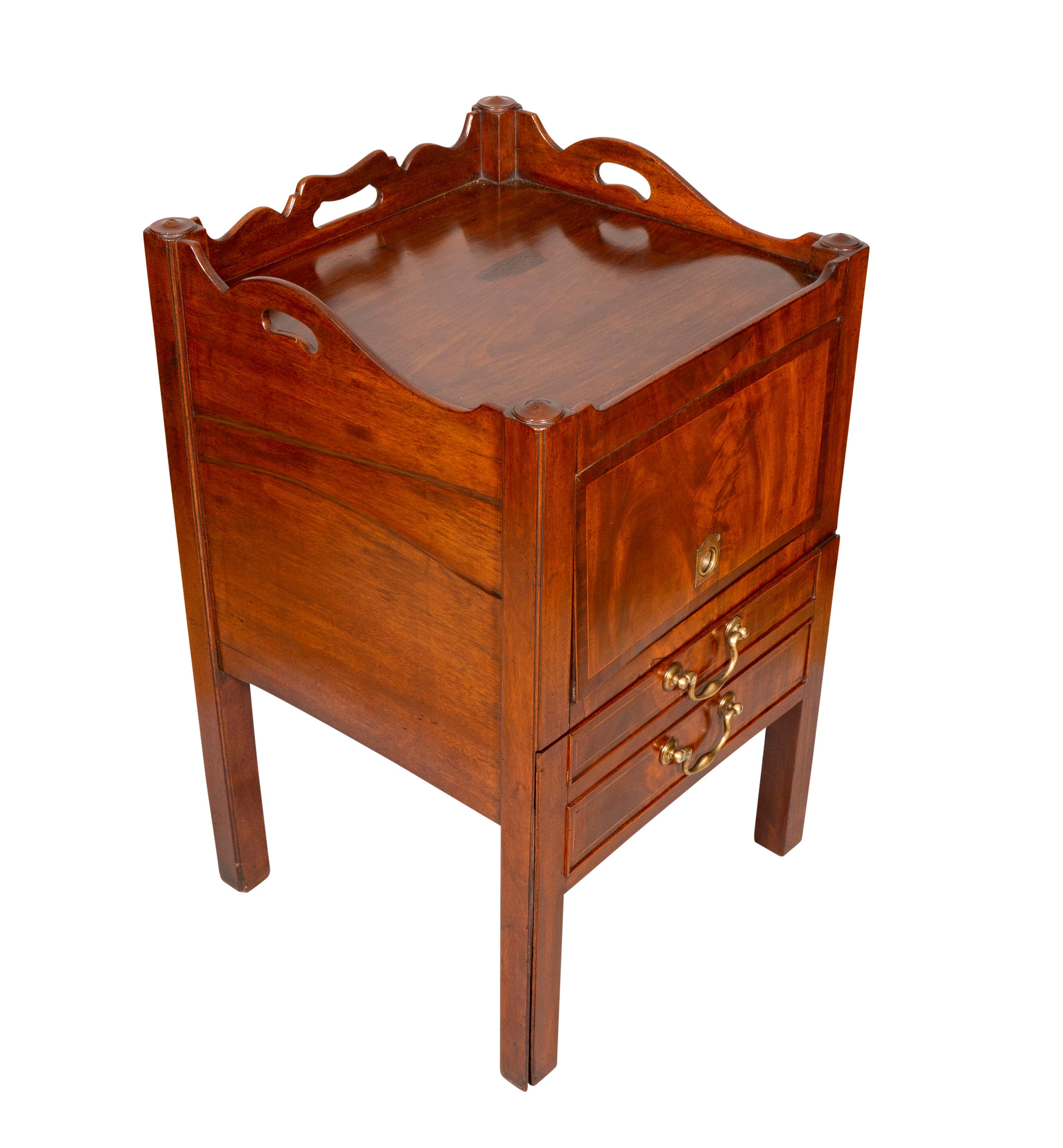 George III Mahogany Bedside Commode For Sale 3