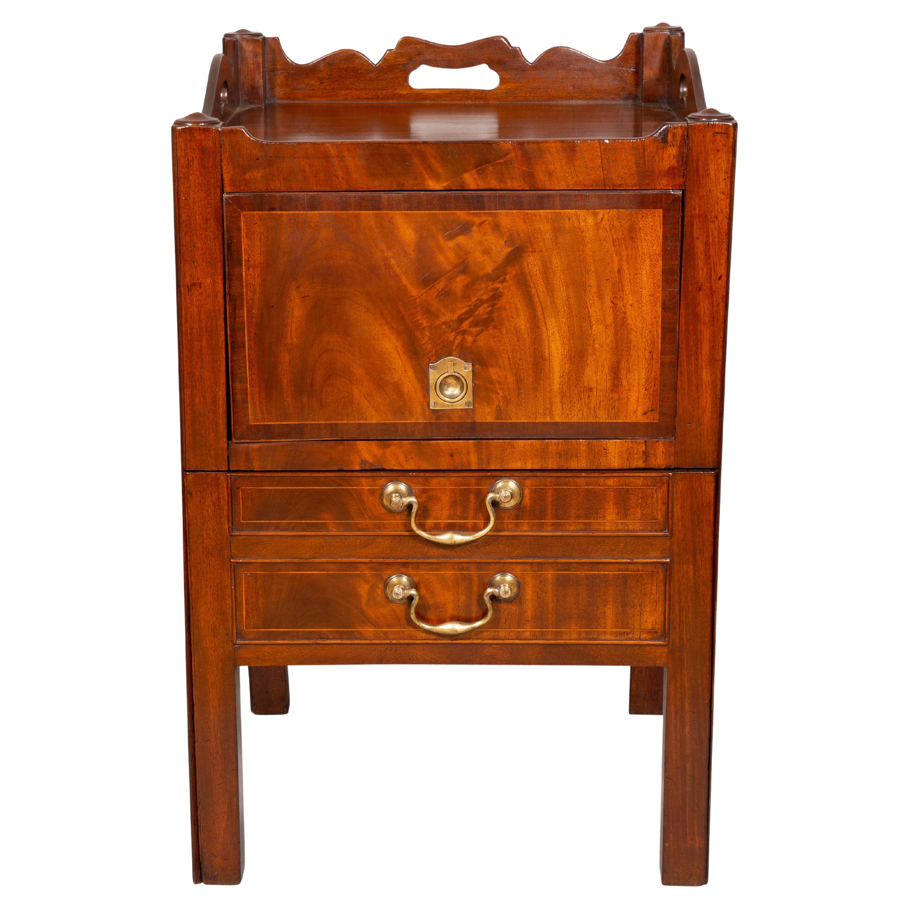 George III Mahogany Bedside Commode For Sale