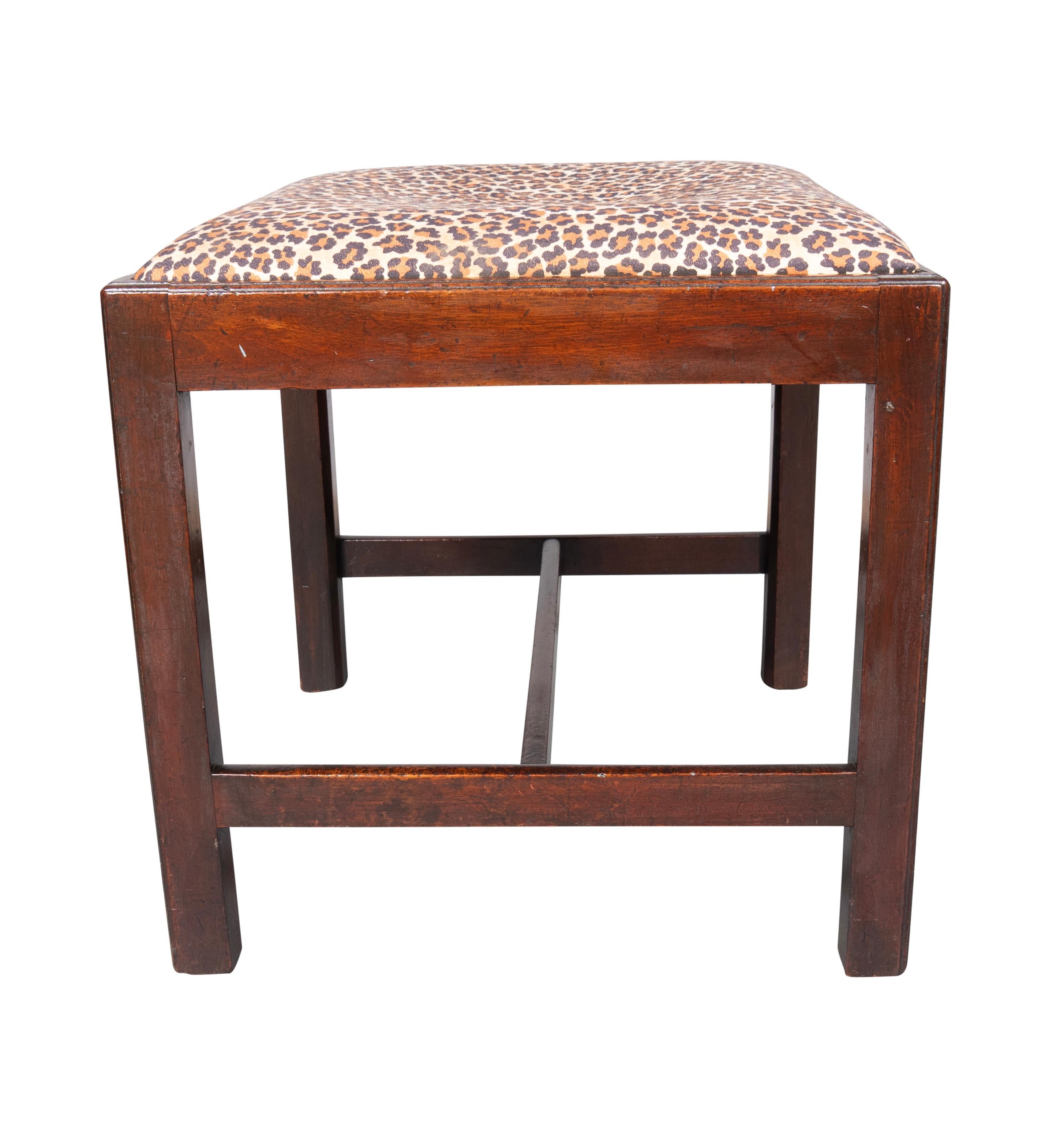 English George III Mahogany Bench For Sale
