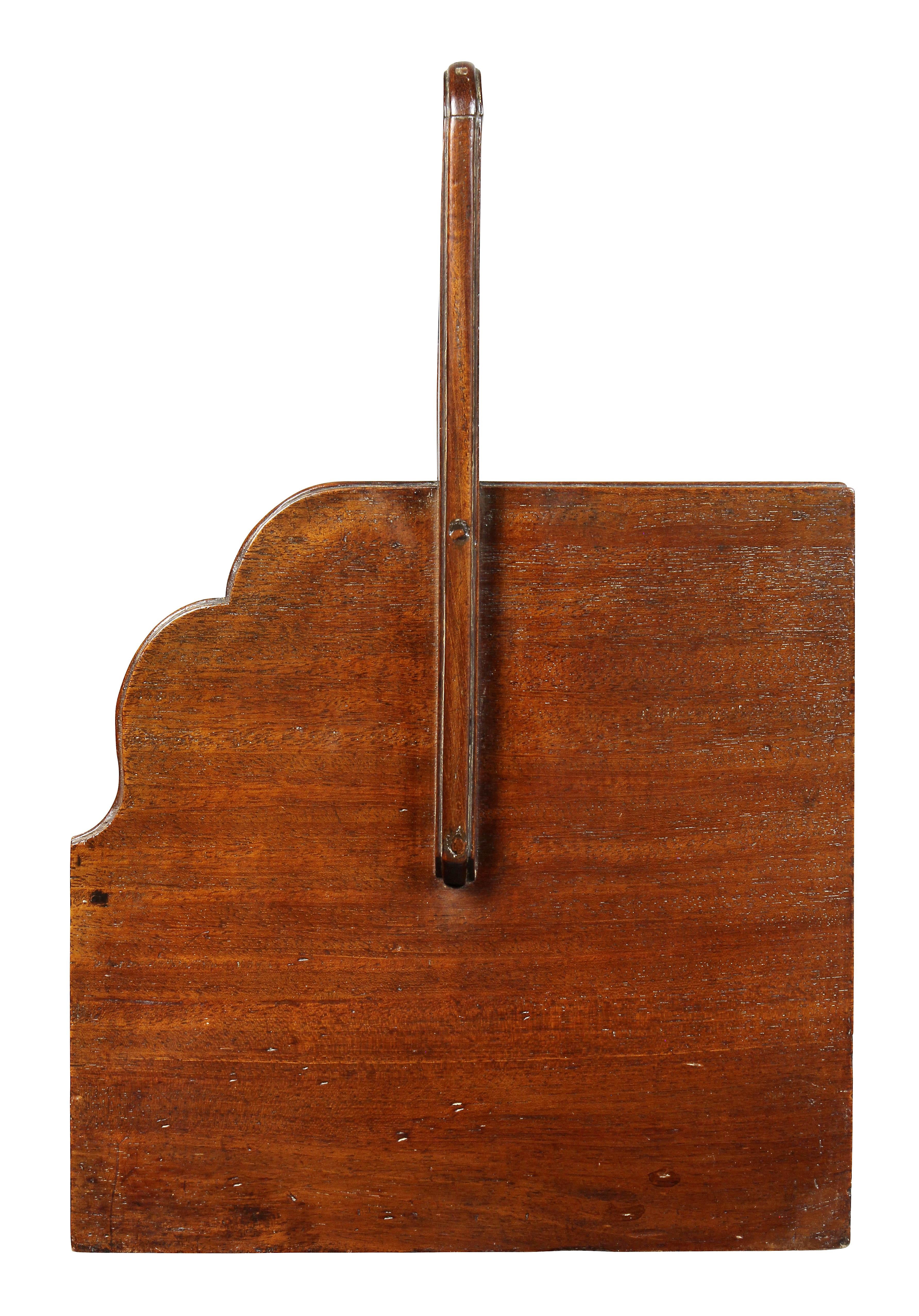 George III Mahogany Book Carrier 1